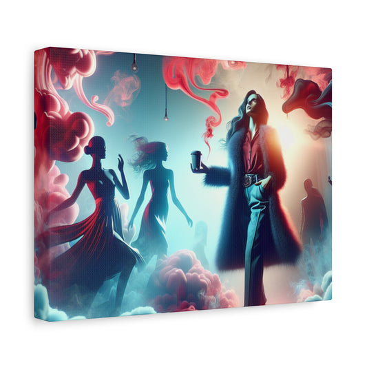 Mystical Smoke Fashionista - Stretched Matte Canvas, 12x9 Horizontal