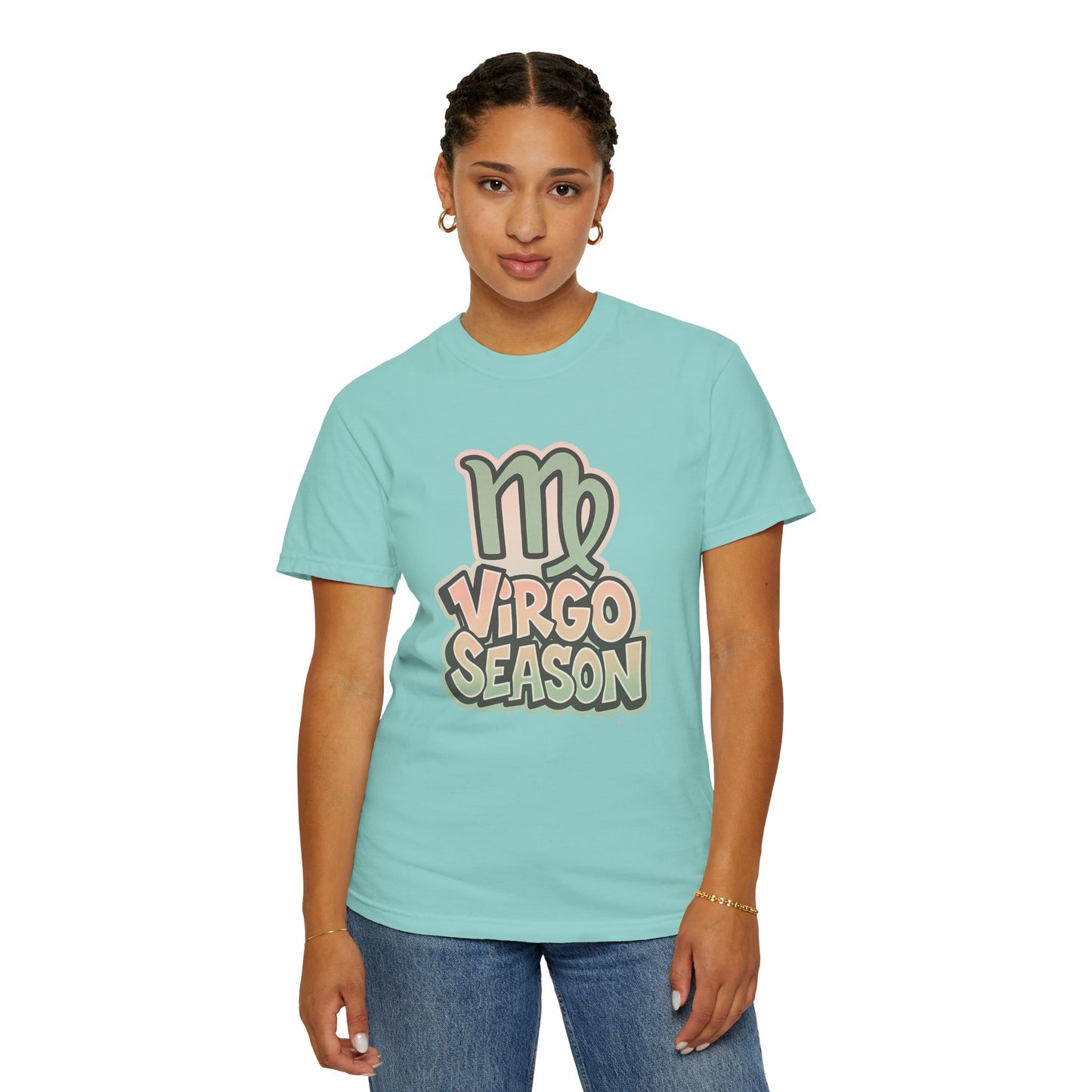 Virgo Season - Unisex Garment-Dyed Graphic T-Shirt (Comfort Colors) - Size: S-4XL