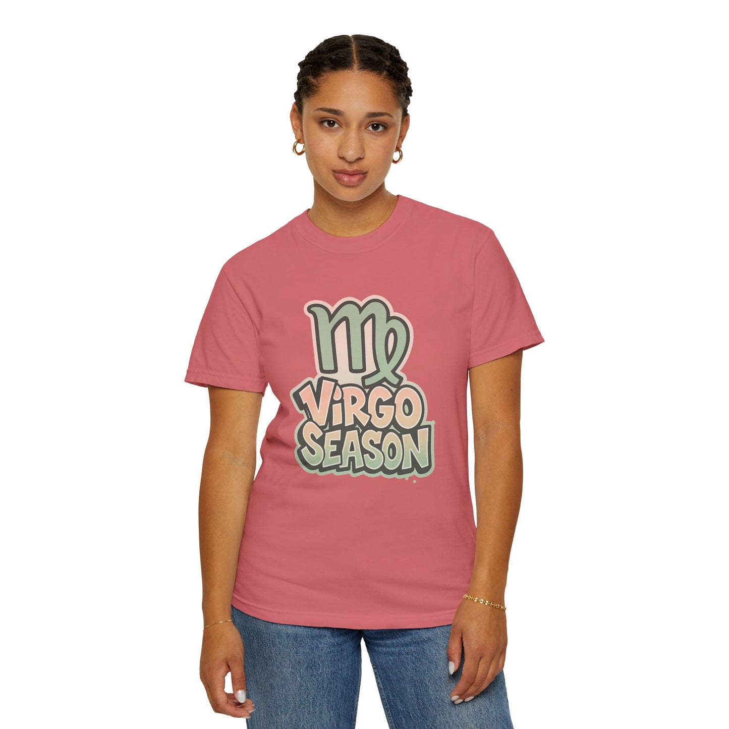 Virgo Season - Unisex Garment-Dyed Graphic T-Shirt (Comfort Colors) - Size: S-4XL
