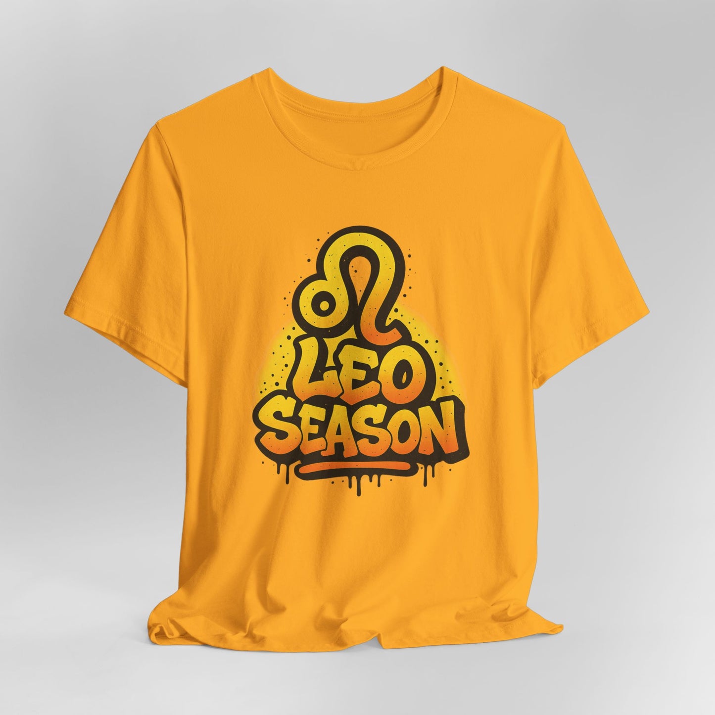 Leo Season Graffiti Graphic Tee – Bold Zodiac T-Shirt in Multiple Colors & Sizes: XS-5XL