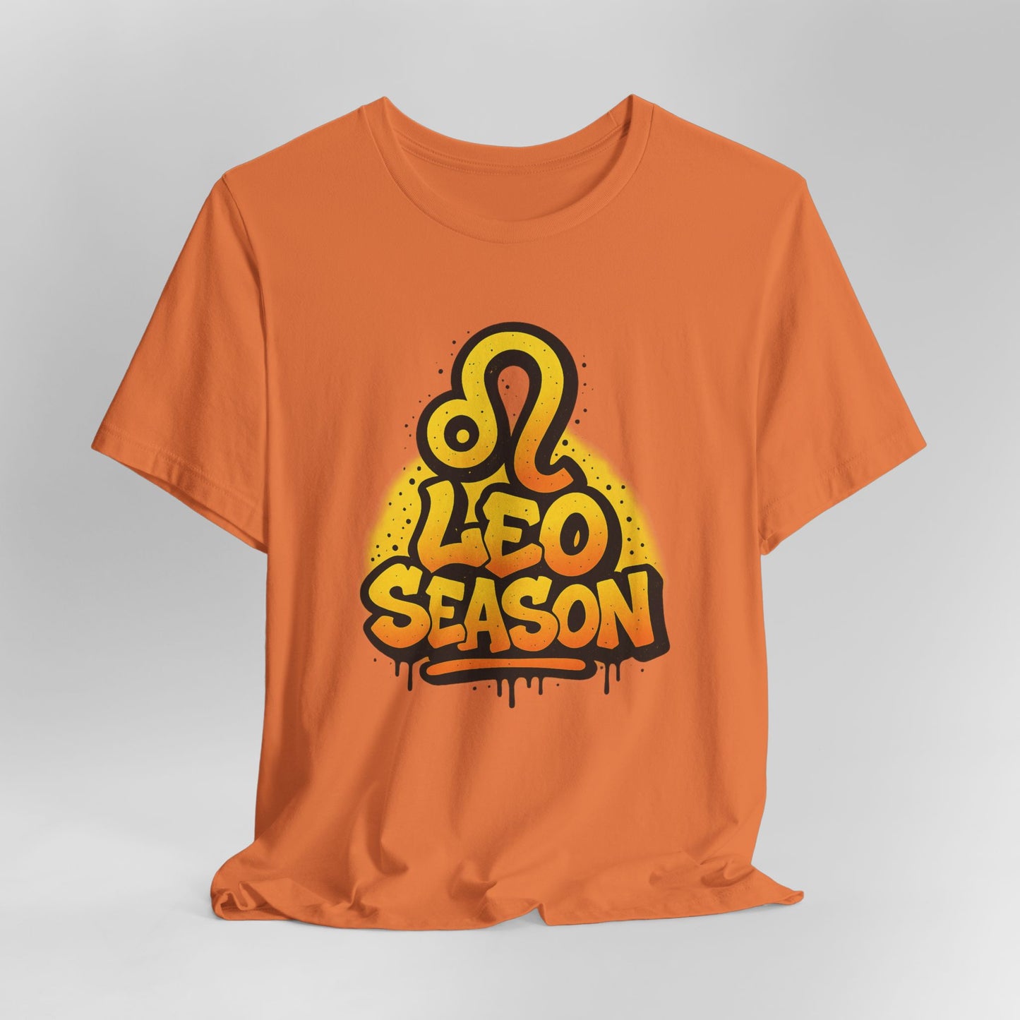 Leo Season Graffiti Graphic Tee – Bold Zodiac T-Shirt in Multiple Colors & Sizes: XS-5XL