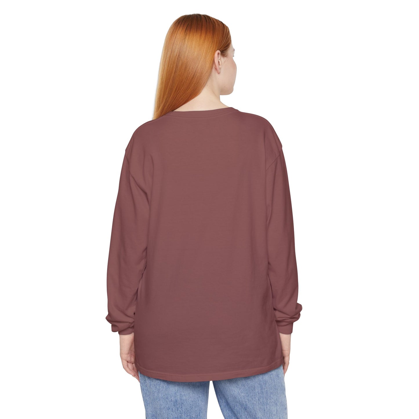 Boojee Ghost Long Sleeve Graphic T-shirt | Cozy Fall Aesthetic Tee - Size: S-3XL