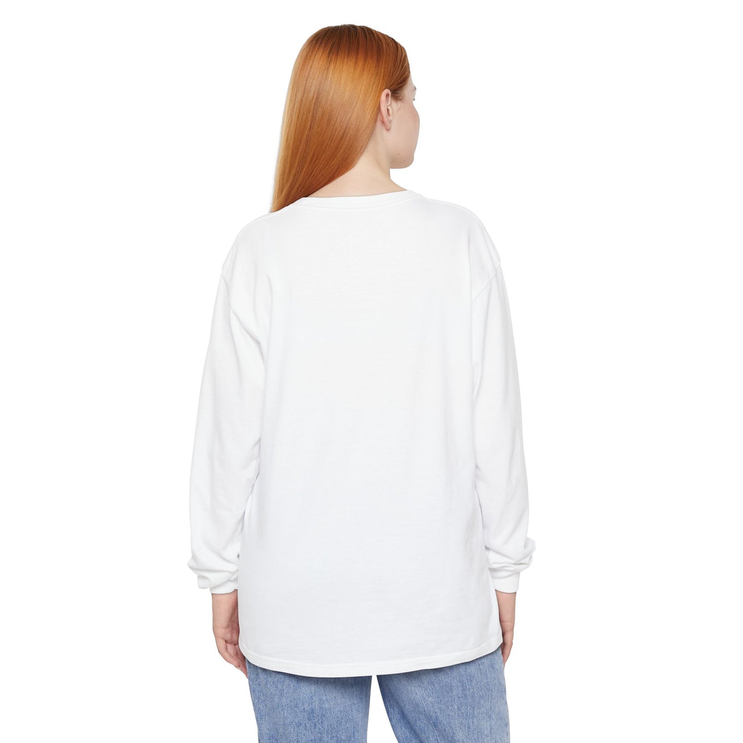 Boojee Ghost Long Sleeve Graphic T-shirt | Cozy Fall Aesthetic Tee - Size: S-3XL