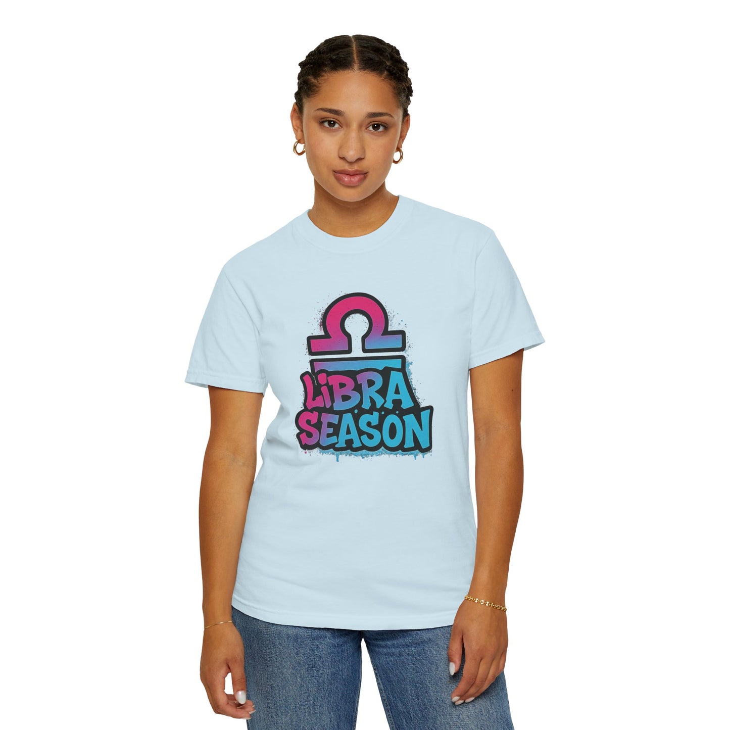 Libra Season - Unisex Garment-Dyed Graphic T-shirt (Comfort Colors) - Size: S-3XL