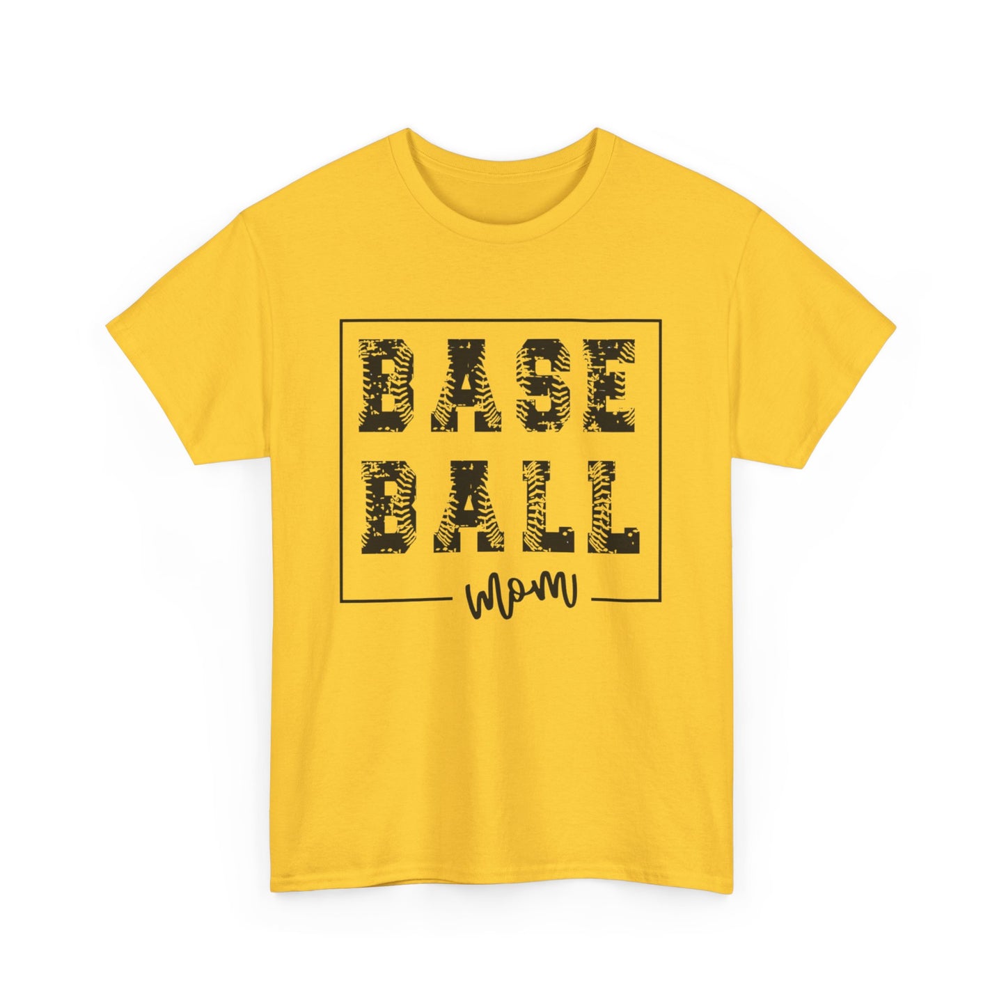 Baseball Mom - Unisex Heavy Cotton Graphic Tee (Gildan) - Size: S-5XL