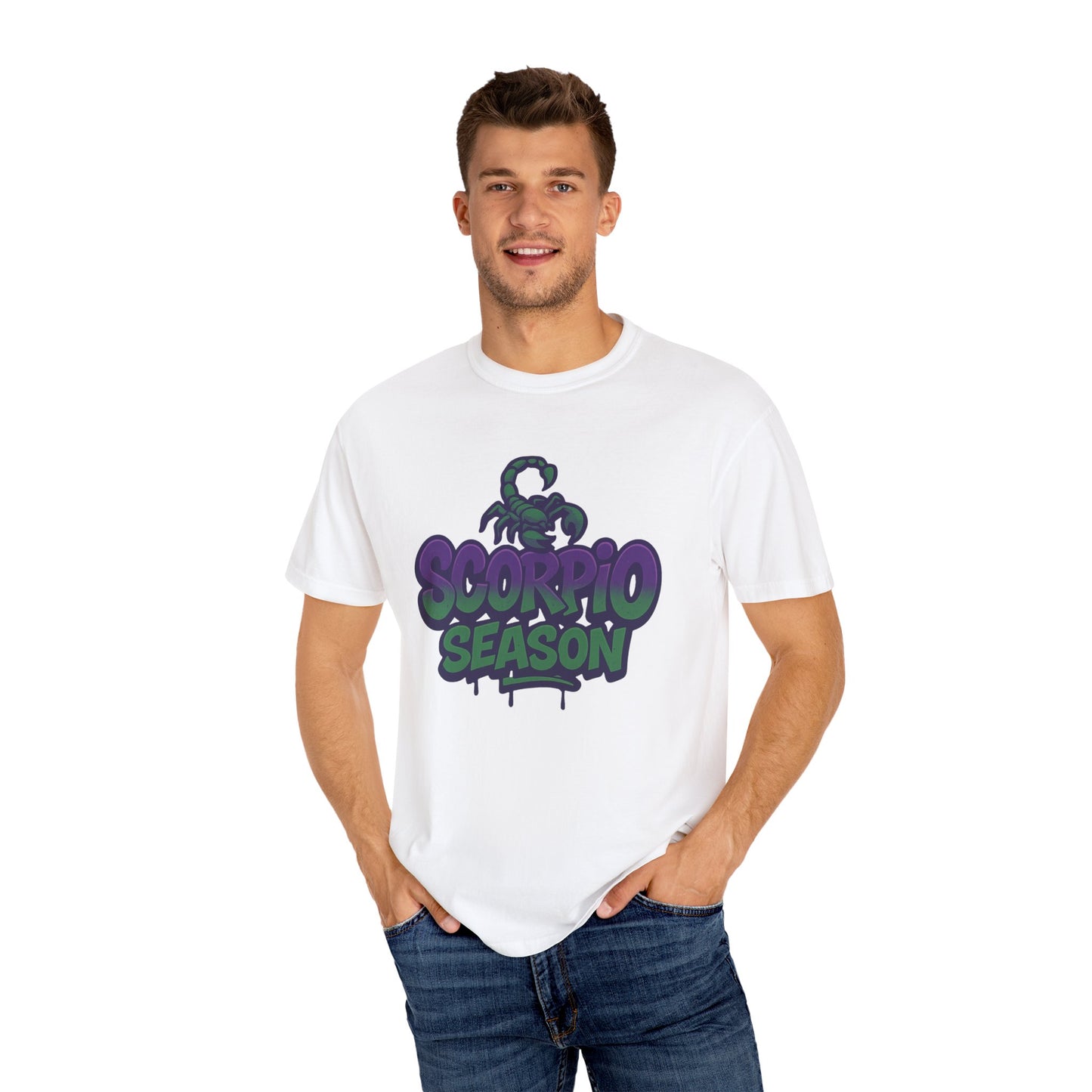 Scorpio Season Graphic T-Shirt, Stylish Scorpio Tee, Birthday Gift for Scorpio, Astrology Fan Apparel, Casual October T-Shirt