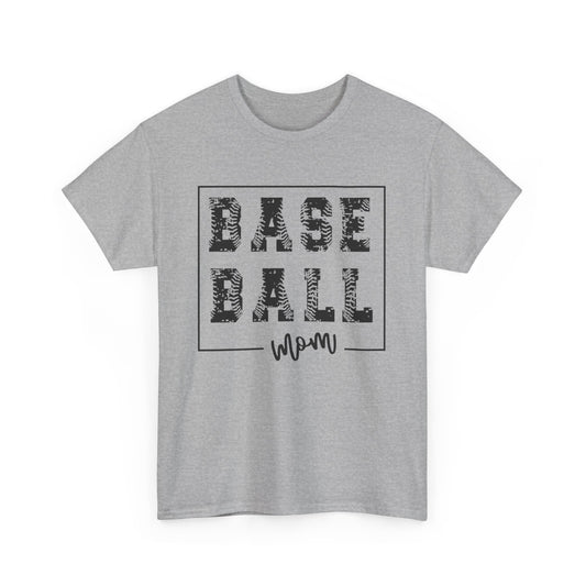 Baseball Mom - Unisex Heavy Cotton Graphic Tee (Gildan) - Size: S-5XL