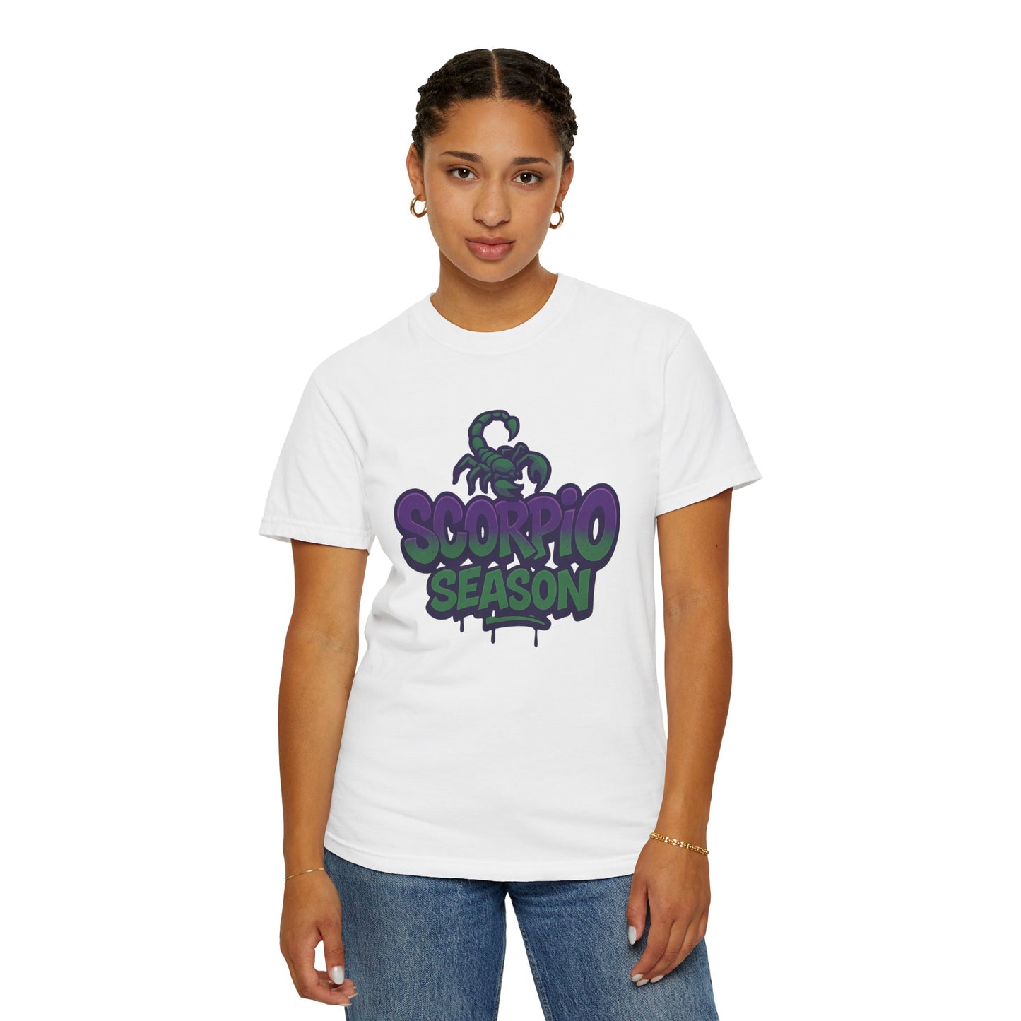 Scorpio Season Graphic T-Shirt, Stylish Scorpio Tee, Birthday Gift for Scorpio, Astrology Fan Apparel, Casual October T-Shirt