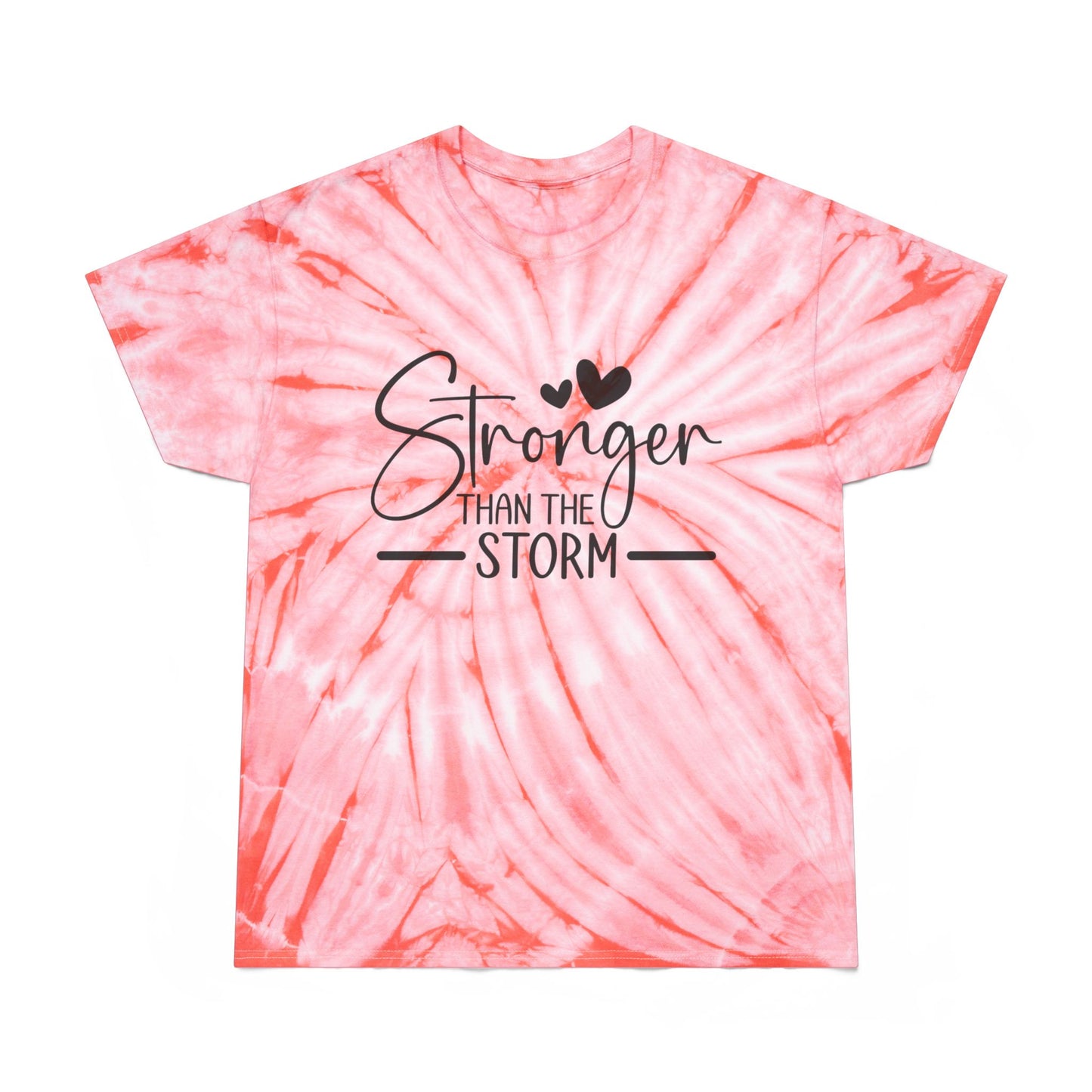 "Stronger Than the Storm" - Cyclone Tie-Dye Graphic Tee (Gildan)- Size: S-2XL