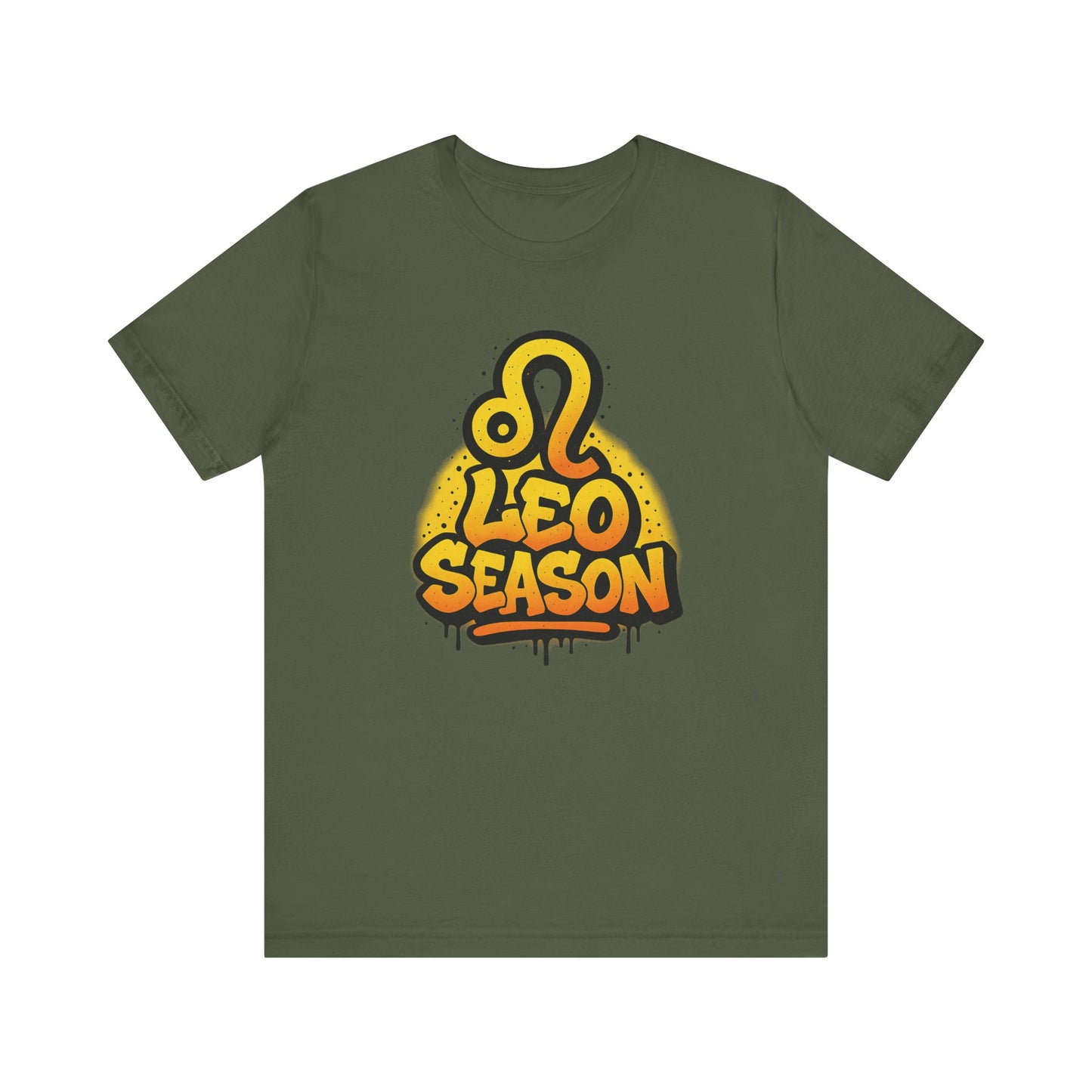 Leo Season Graffiti Graphic Tee – Bold Zodiac T-Shirt in Multiple Colors & Sizes: XS-5XL