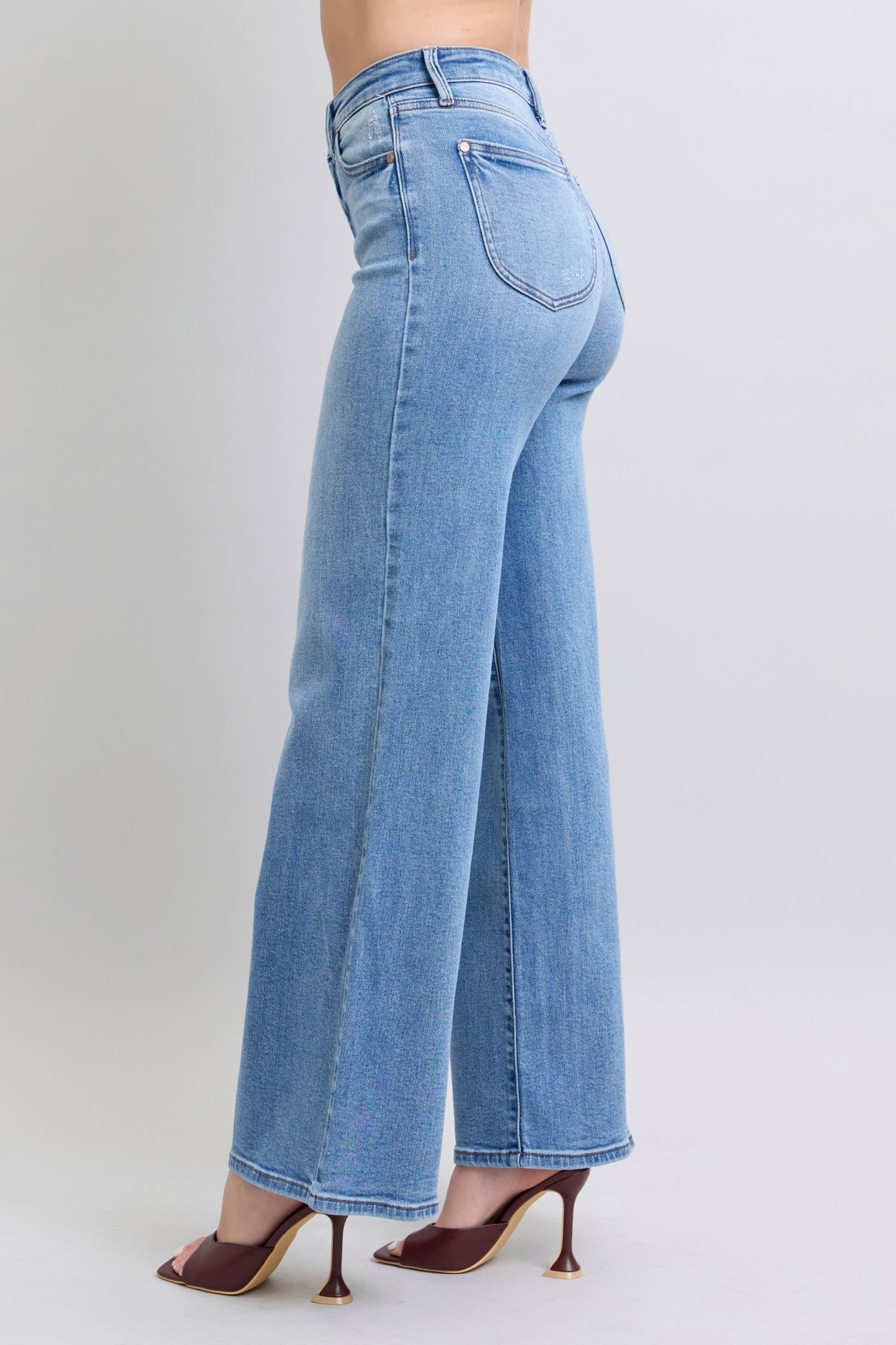 Judy Blue - Wide Leg Jeans with Pockets - Size: 0-24W