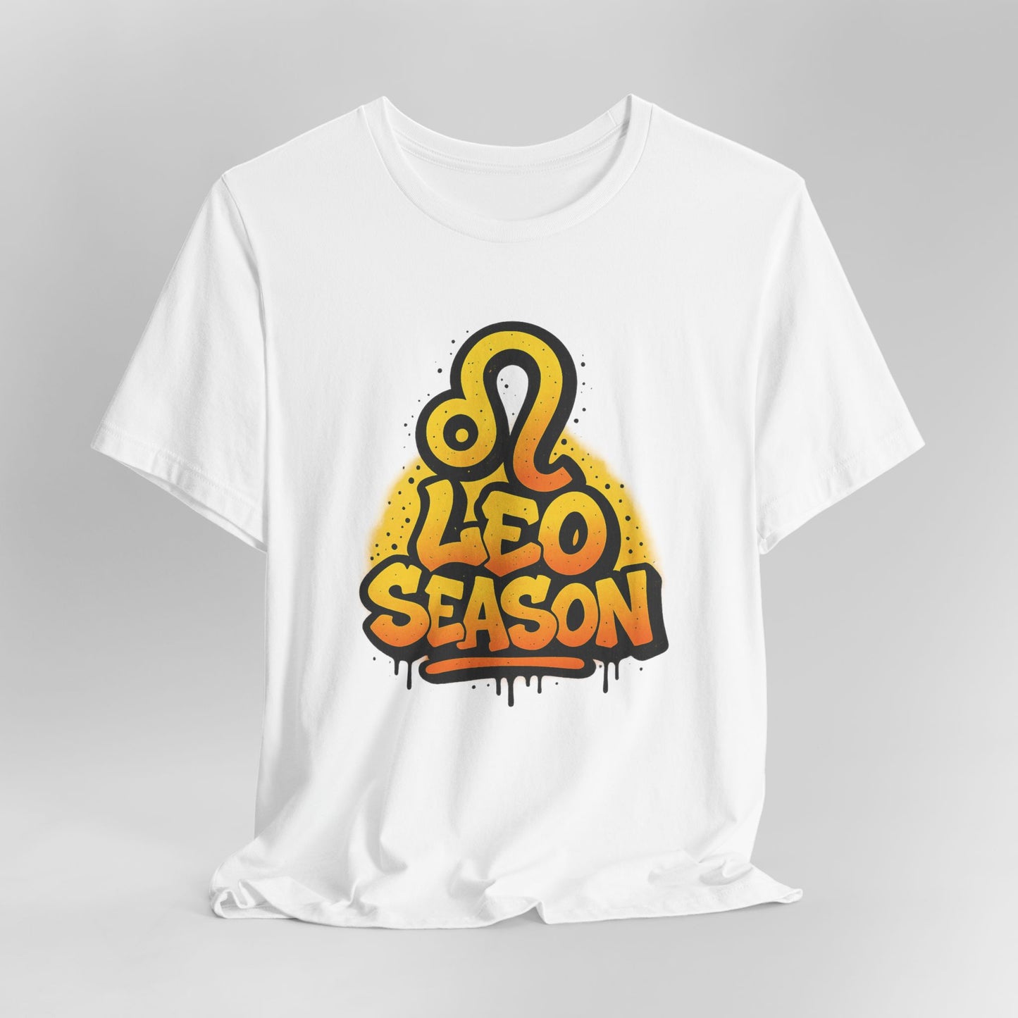Leo Season Graffiti Graphic Tee – Bold Zodiac T-Shirt in Multiple Colors & Sizes: XS-5XL