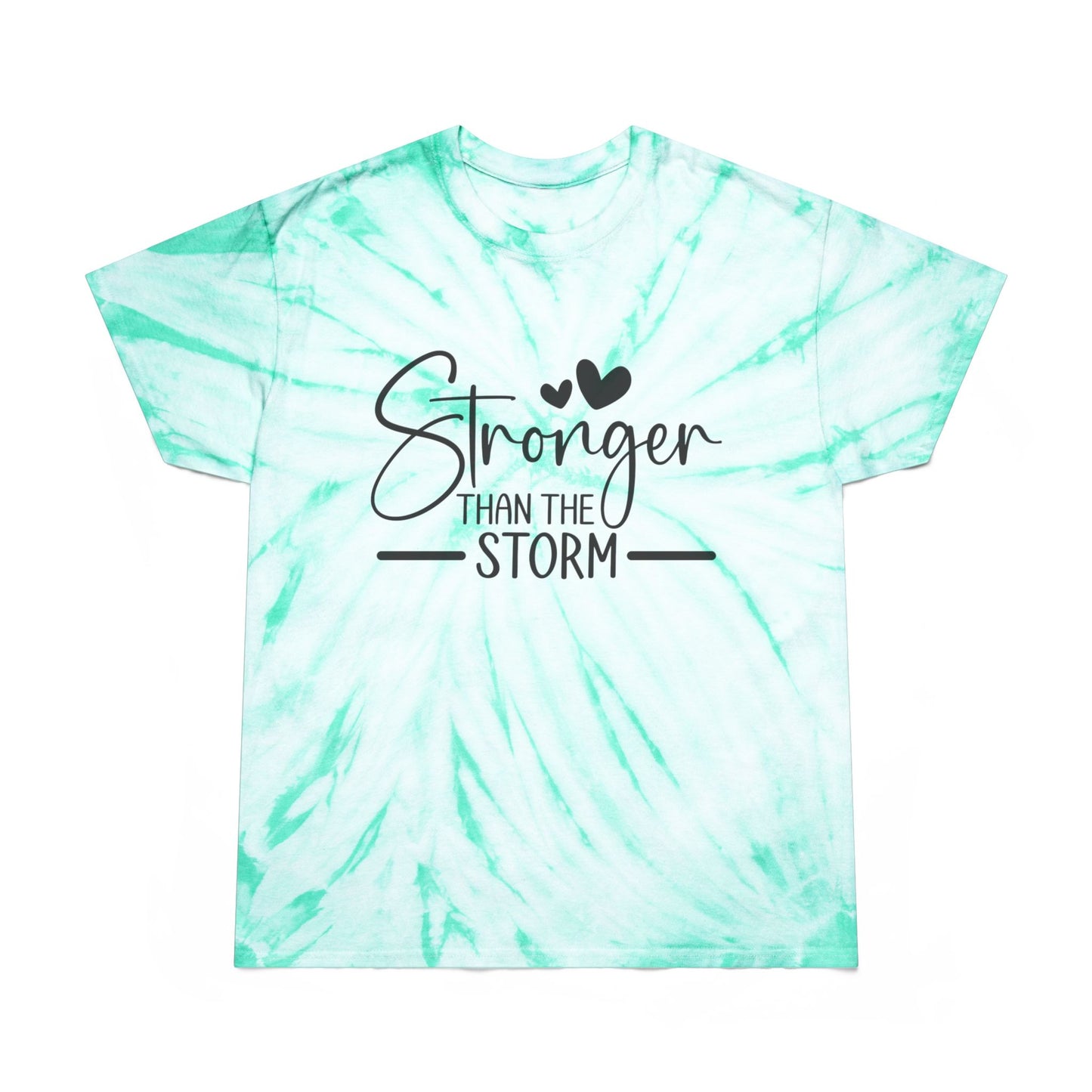 "Stronger Than the Storm" - Cyclone Tie-Dye Graphic Tee (Gildan)- Size: S-2XL
