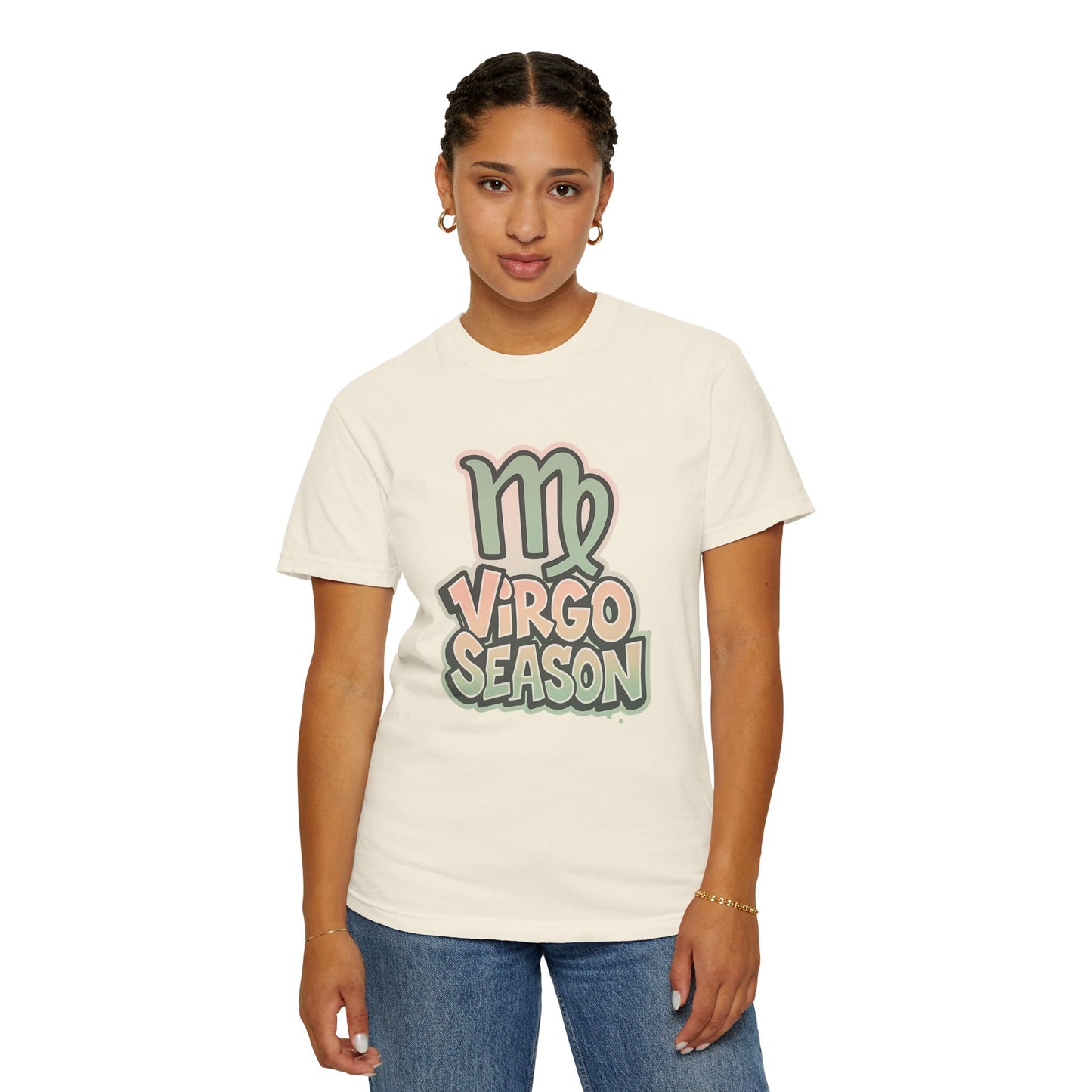 Virgo Season - Unisex Garment-Dyed Graphic T-Shirt (Comfort Colors) - Size: S-4XL