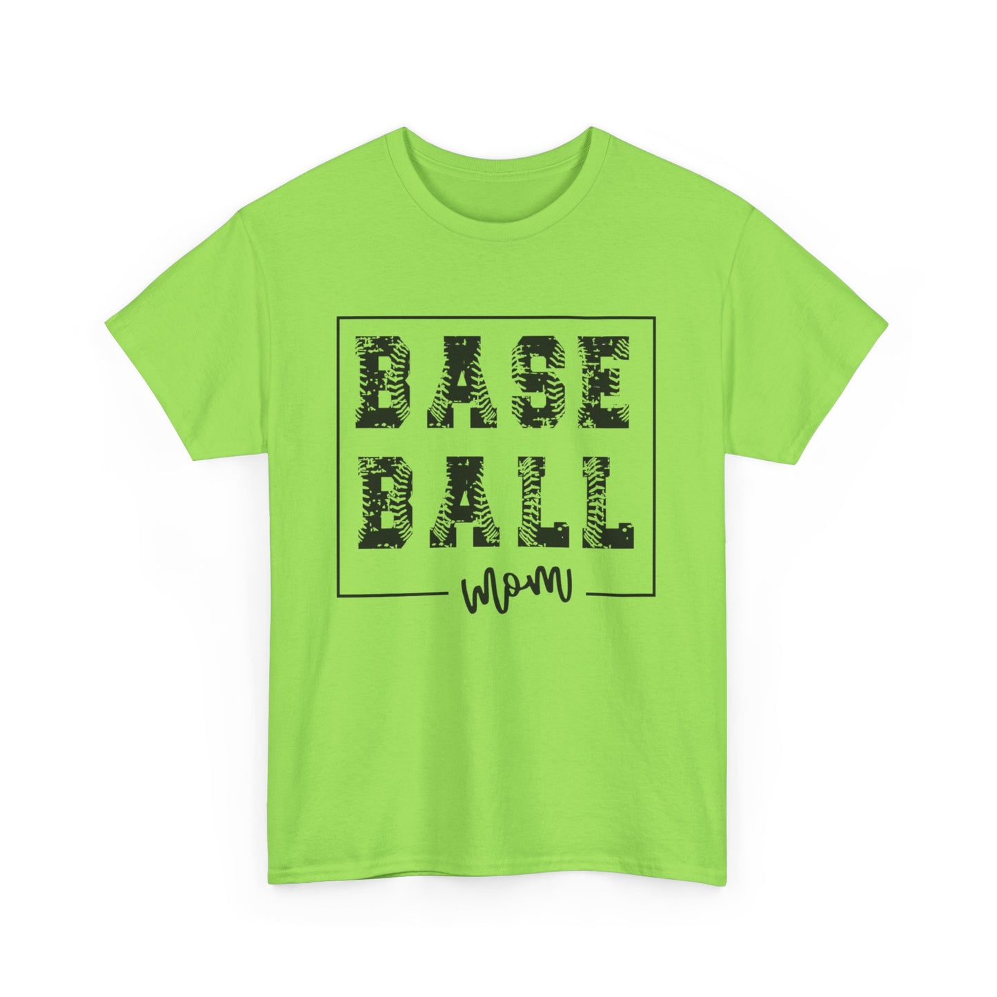 Baseball Mom - Unisex Heavy Cotton Graphic Tee (Gildan) - Size: S-5XL