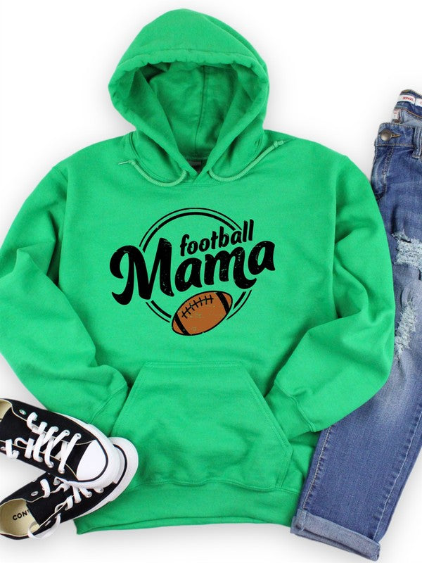Football Mama - Graphic Hoodie Sweatshirt - Size: S-XL