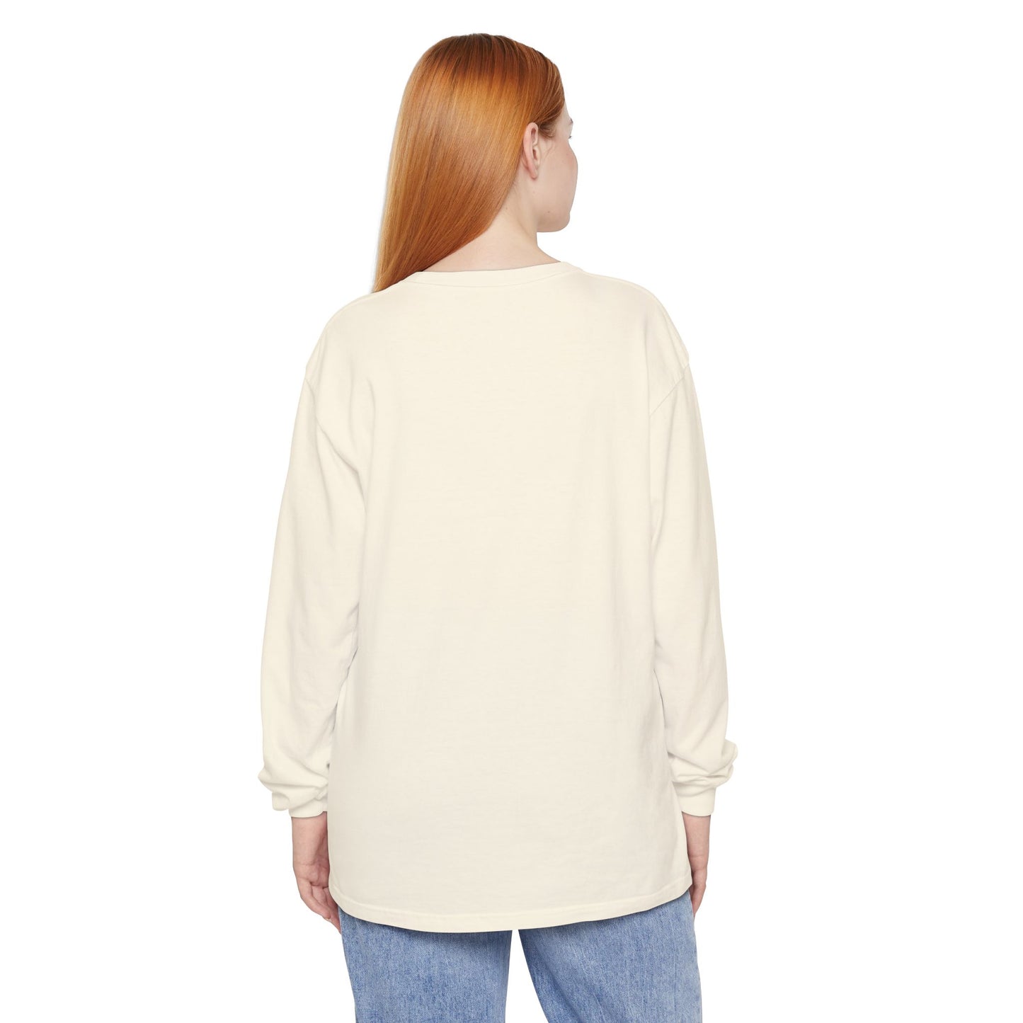 Boojee Ghost Long Sleeve Graphic T-shirt | Cozy Fall Aesthetic Tee - Size: S-3XL