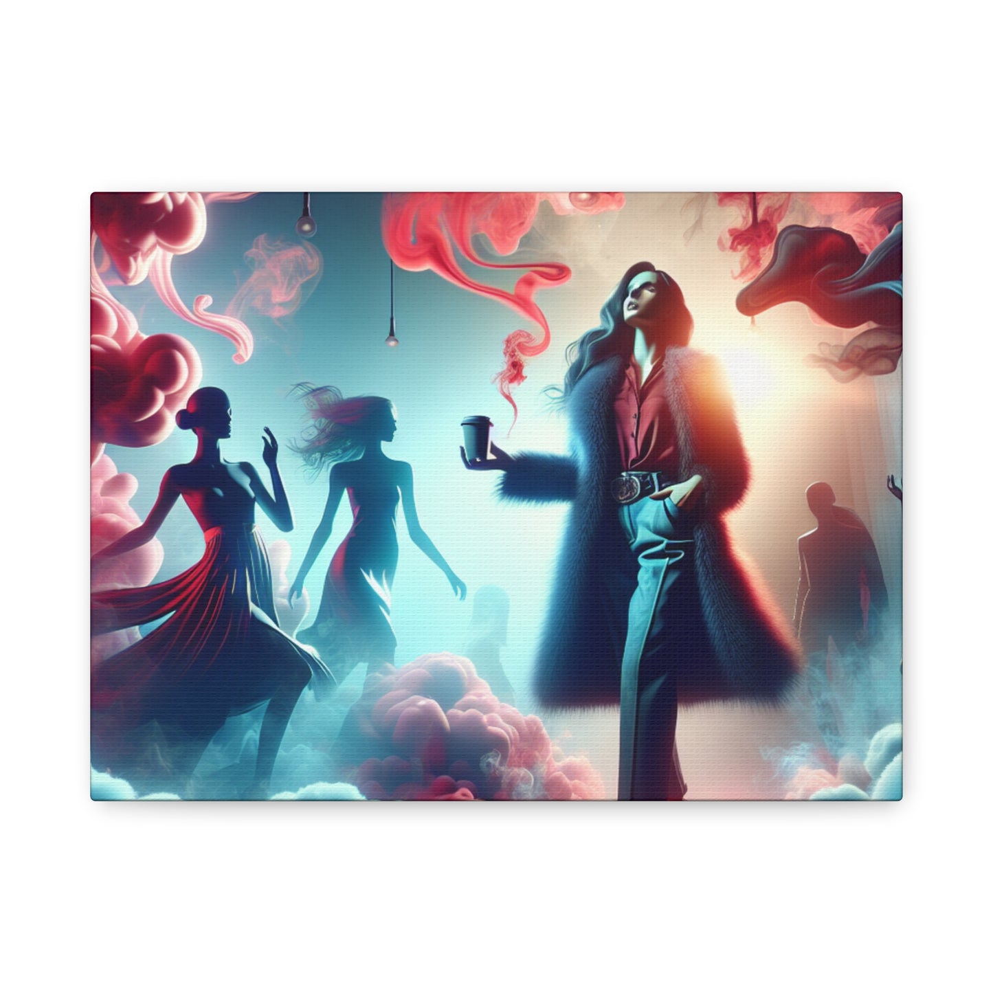 Mystical Smoke Fashionista - Stretched Matte Canvas, 12x9 Horizontal
