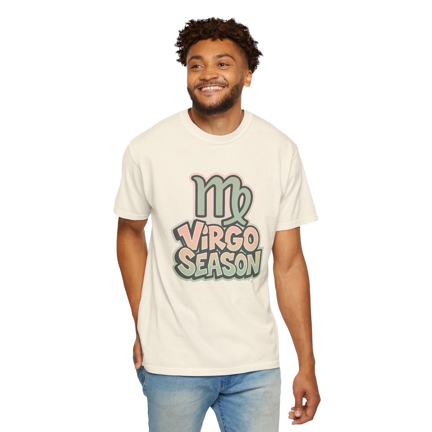 Virgo Season - Unisex Garment-Dyed Graphic T-Shirt (Comfort Colors) - Size: S-4XL