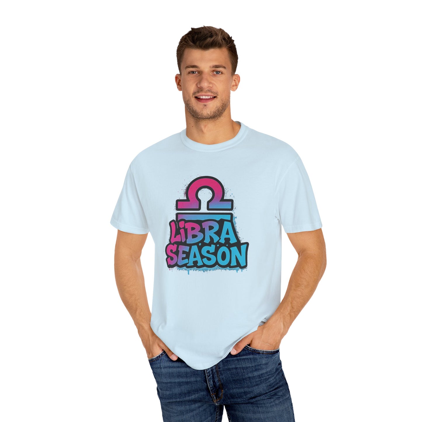 Libra Season - Unisex Garment-Dyed Graphic T-shirt (Comfort Colors) - Size: S-3XL