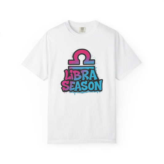 Libra Season - Unisex Garment-Dyed Graphic T-shirt (Comfort Colors) - Size: S-3XL