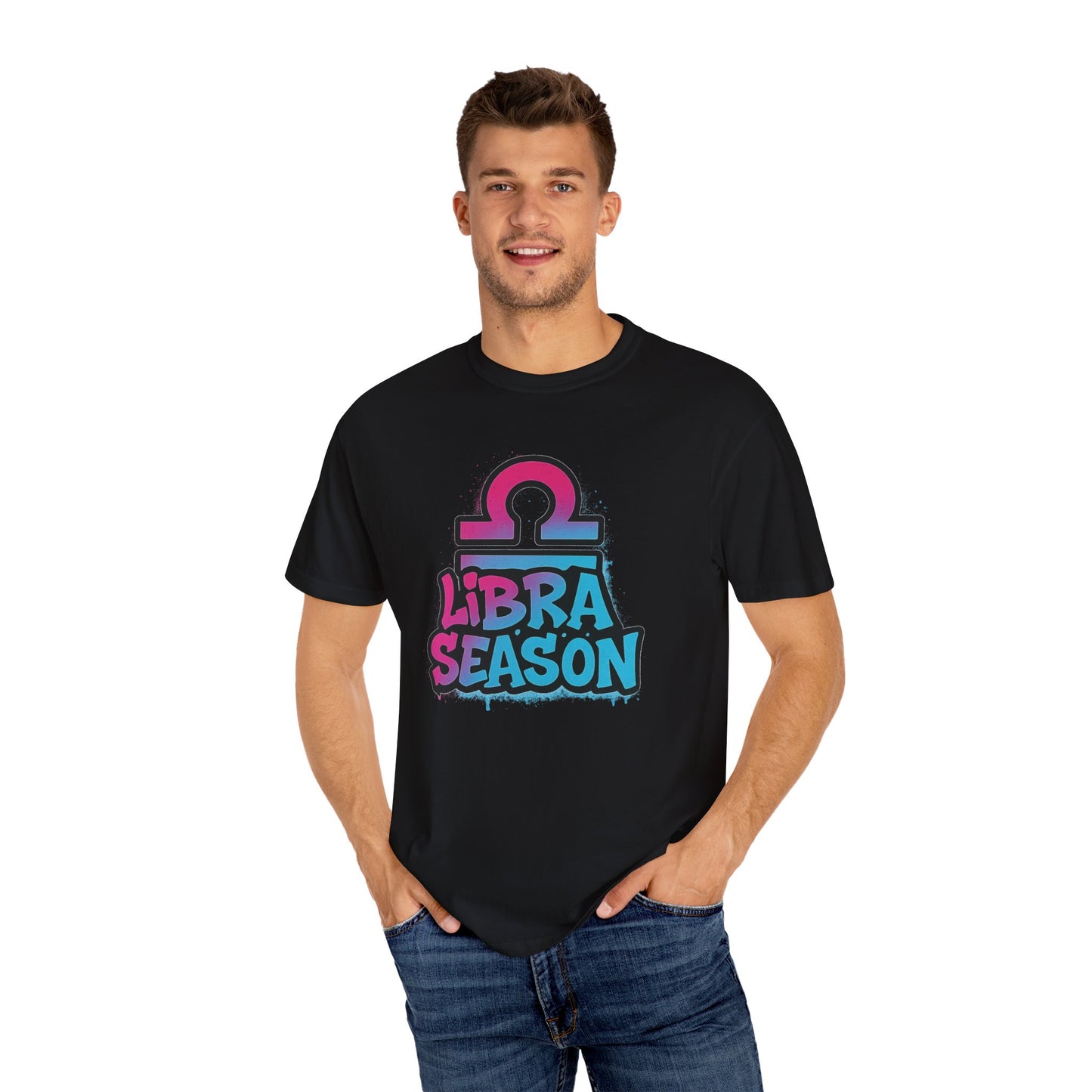 Libra Season - Unisex Garment-Dyed Graphic T-shirt (Comfort Colors) - Size: S-3XL