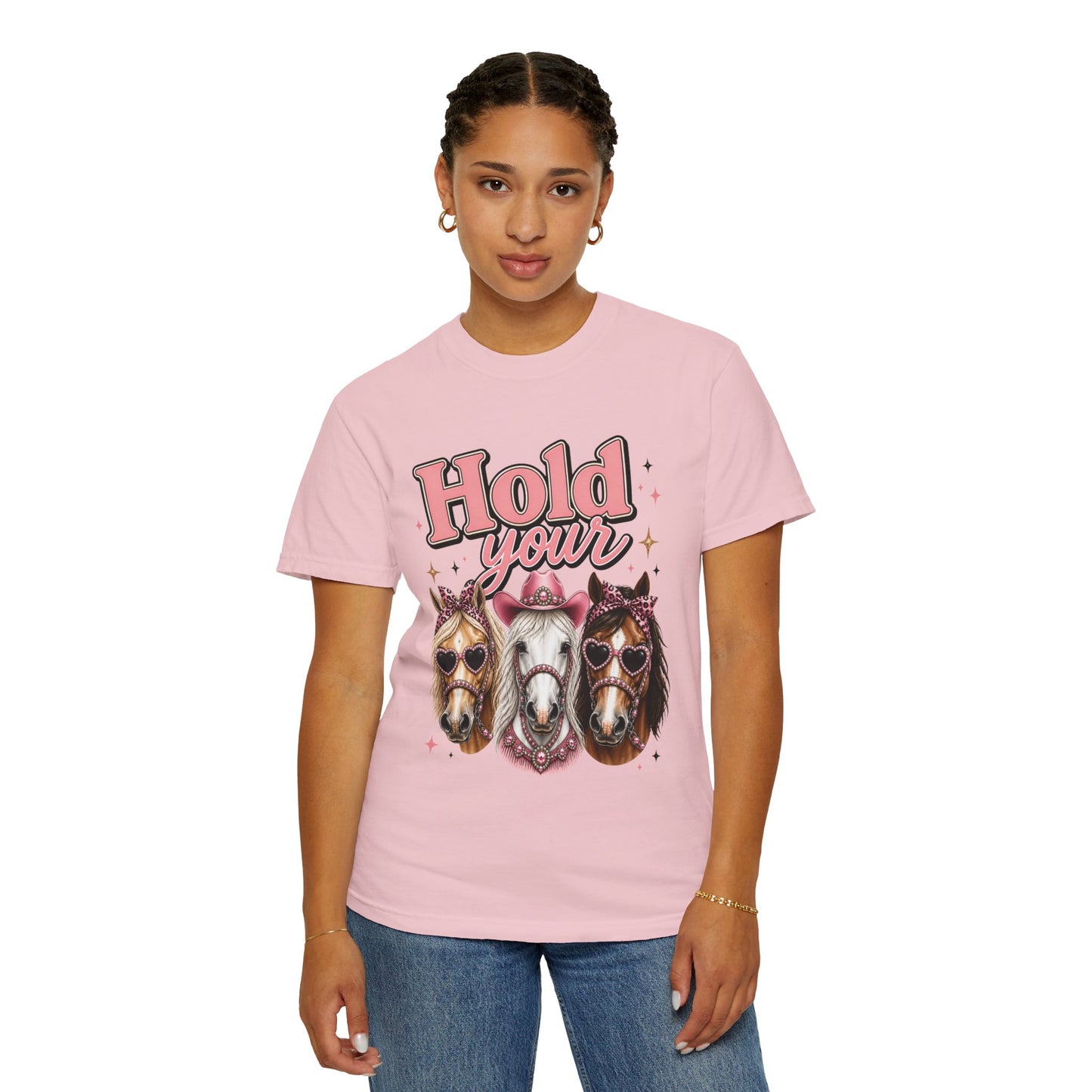 Hold Your Horses T-Shirt — Cute Western Horse Graphic Tee