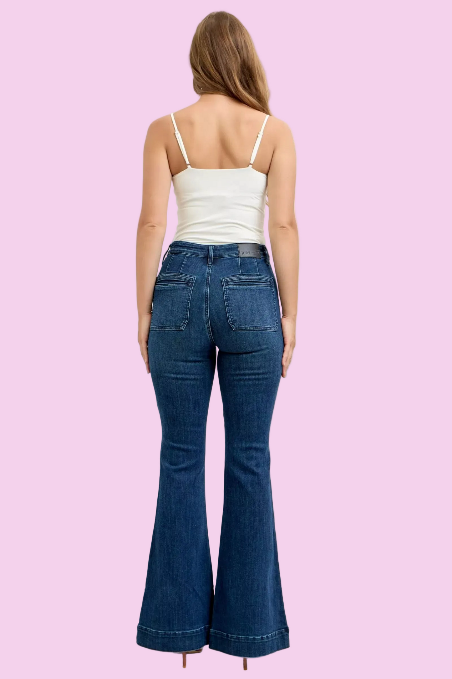 Judy Blue - High-Waisted Dark Wash Flare Jeans - Size: 1-15