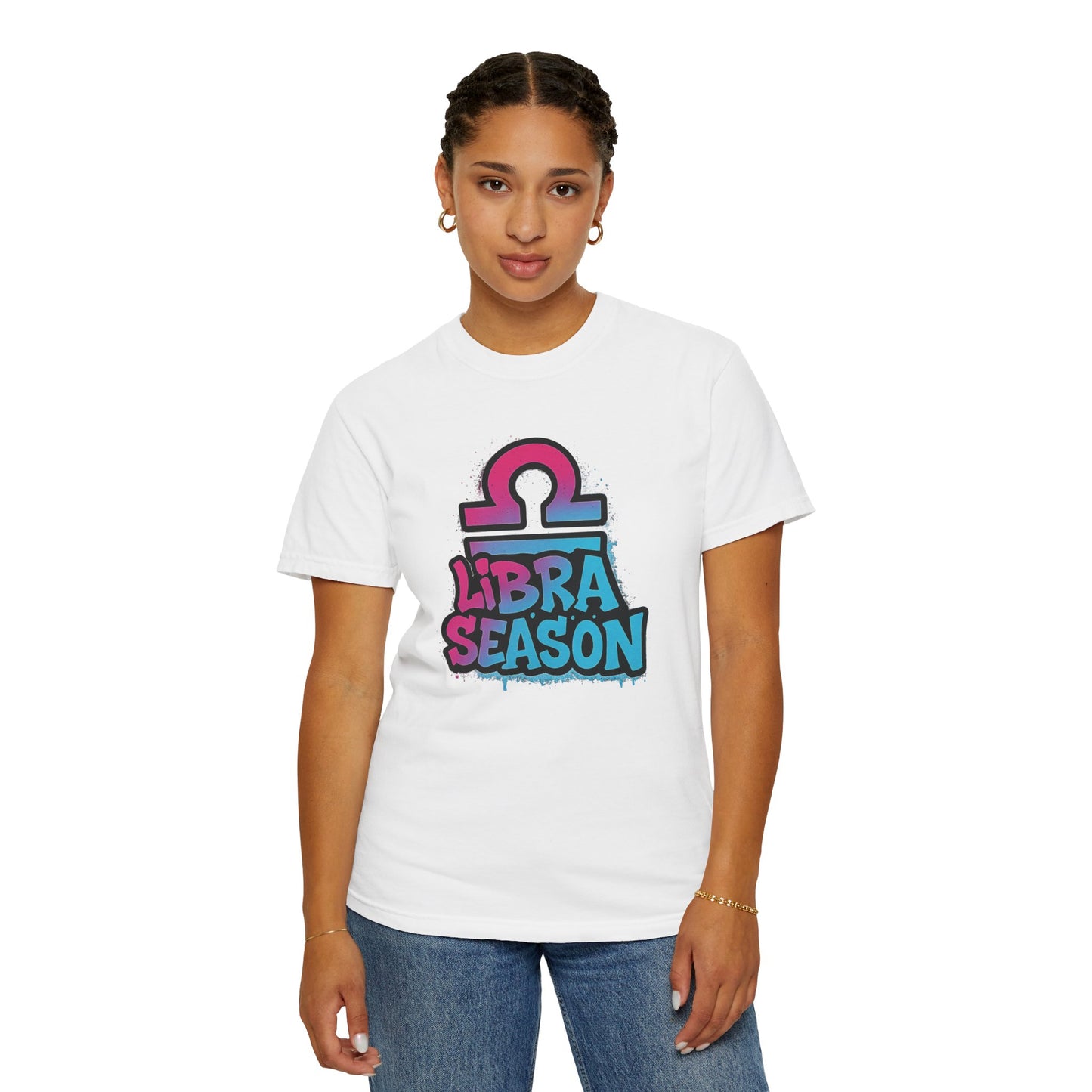 Libra Season - Unisex Garment-Dyed Graphic T-shirt (Comfort Colors) - Size: S-3XL