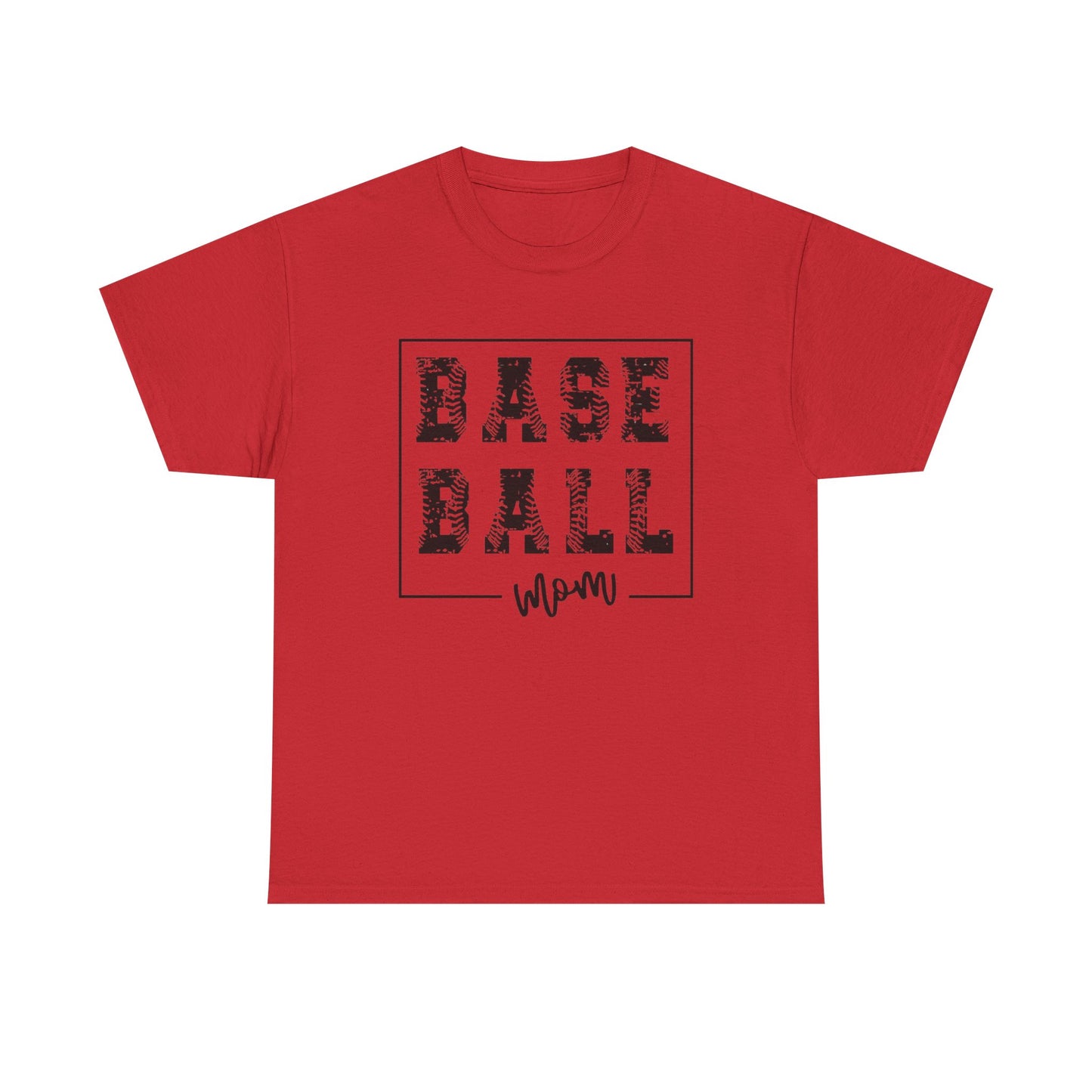 Baseball Mom - Unisex Heavy Cotton Graphic Tee (Gildan) - Size: S-5XL