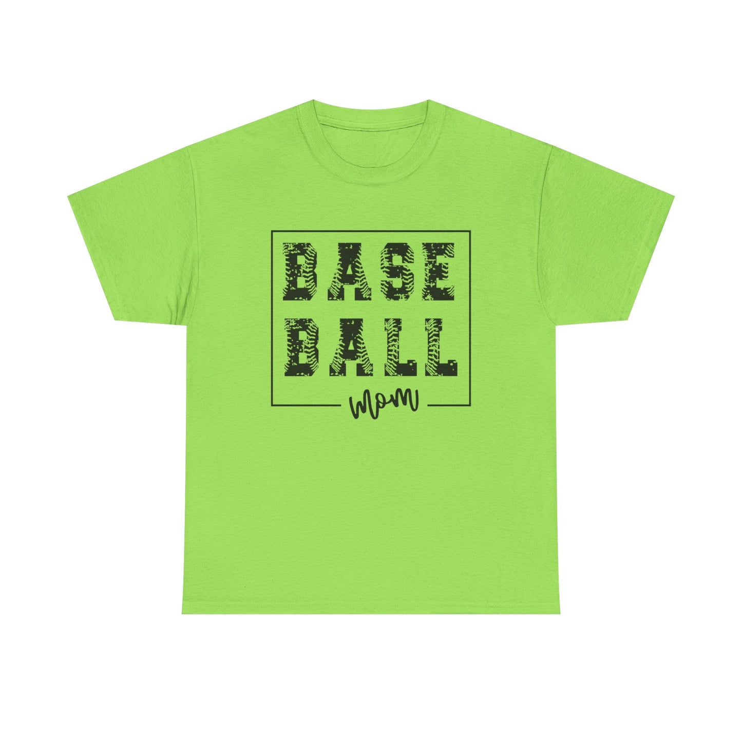 Baseball Mom - Unisex Heavy Cotton Graphic Tee (Gildan) - Size: S-5XL
