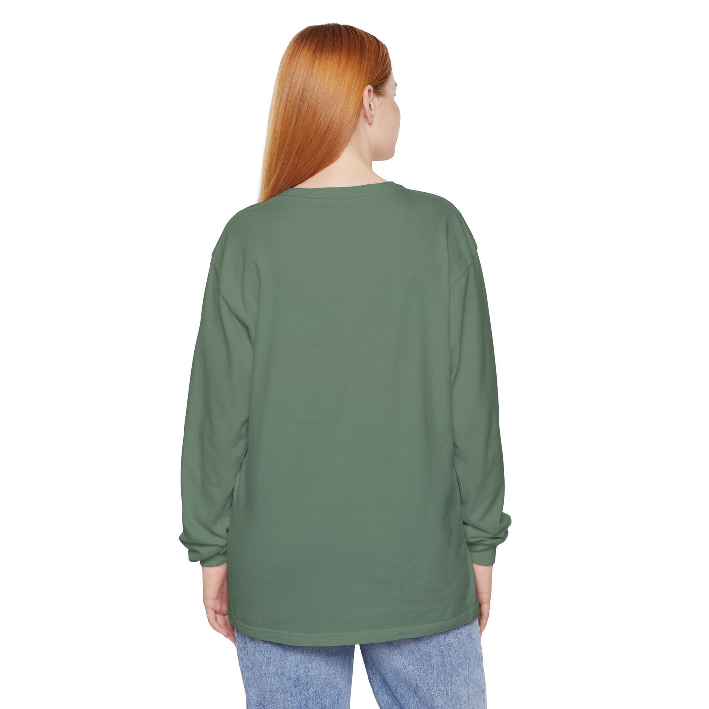 Boojee Ghost Long Sleeve Graphic T-shirt | Cozy Fall Aesthetic Tee - Size: S-3XL