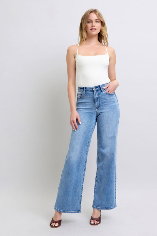Judy Blue - Wide Leg Jeans with Pockets - Size: 0-24W