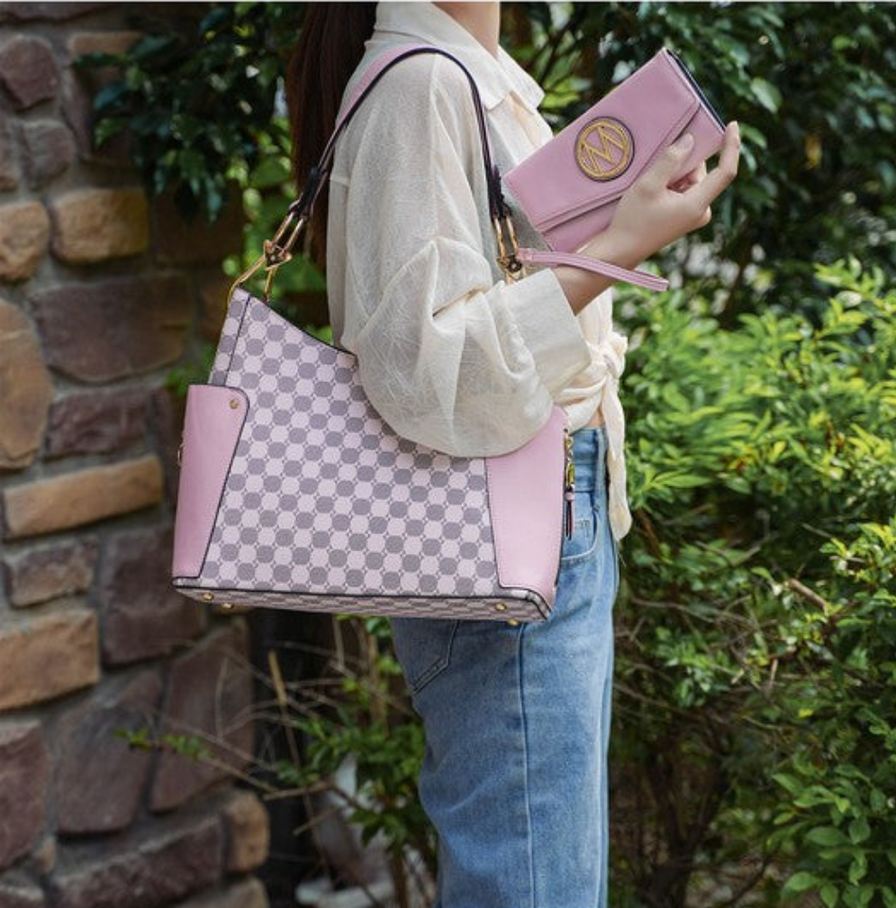 MKF by Mia K - Penelope Circular Print Shoulder Bag and Wallet