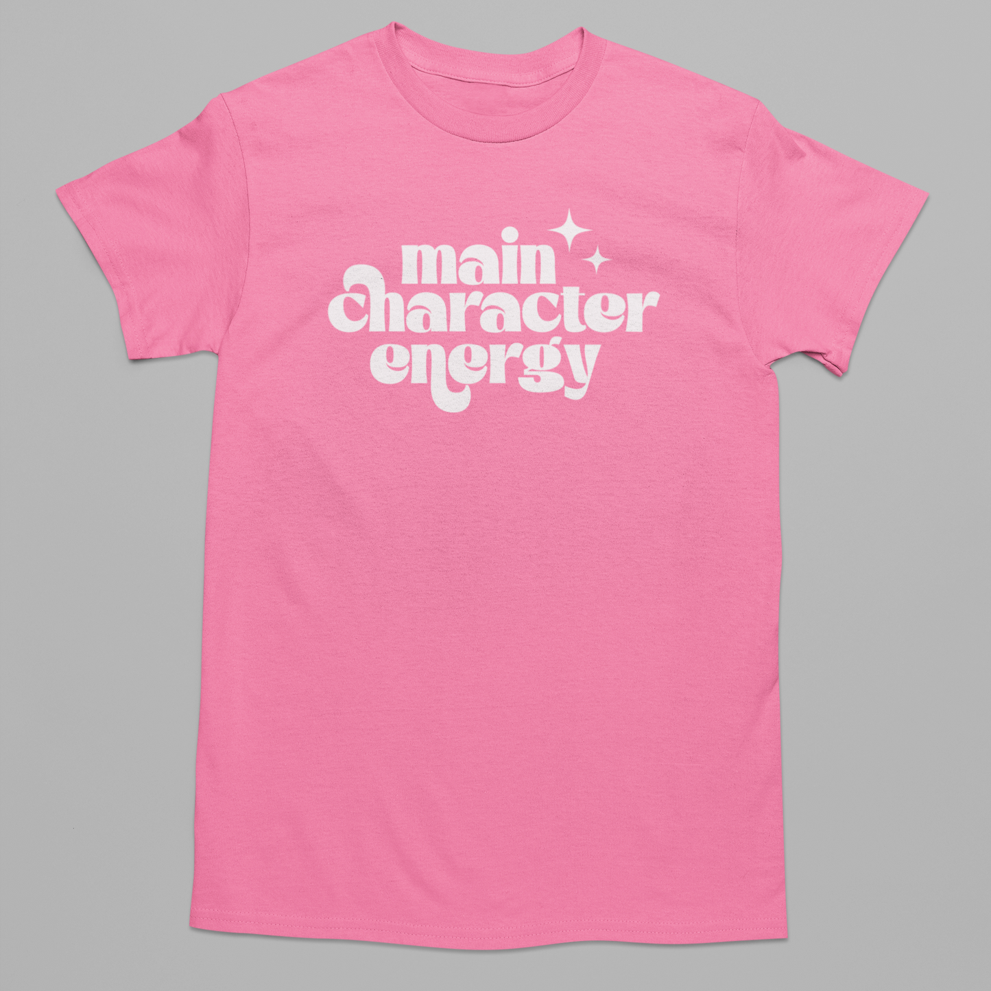 Main Character Energy - Graphic Tee (Gildan) - Size: YS-YXL & Adult S-4XL