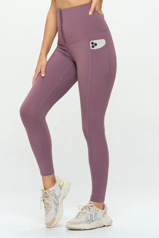 Corset Soft Body Shaper Leggings with Pockets