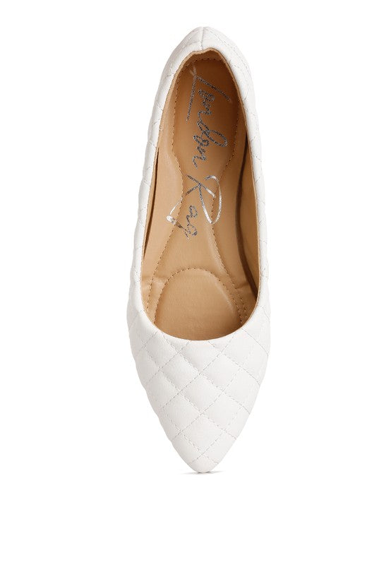 London Rag - Rikhani Quilted Detail Ballet Flats