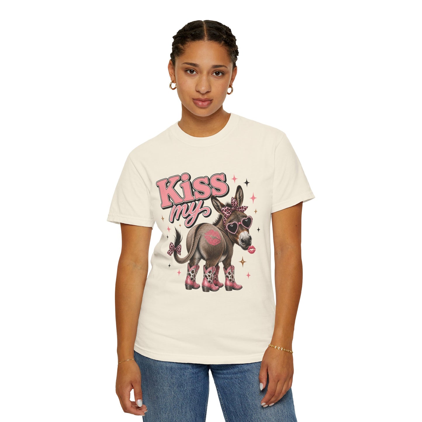 Kiss My Donkey T‑Shirt — Retro Sassy Graphic Tee - Size: S-4XL