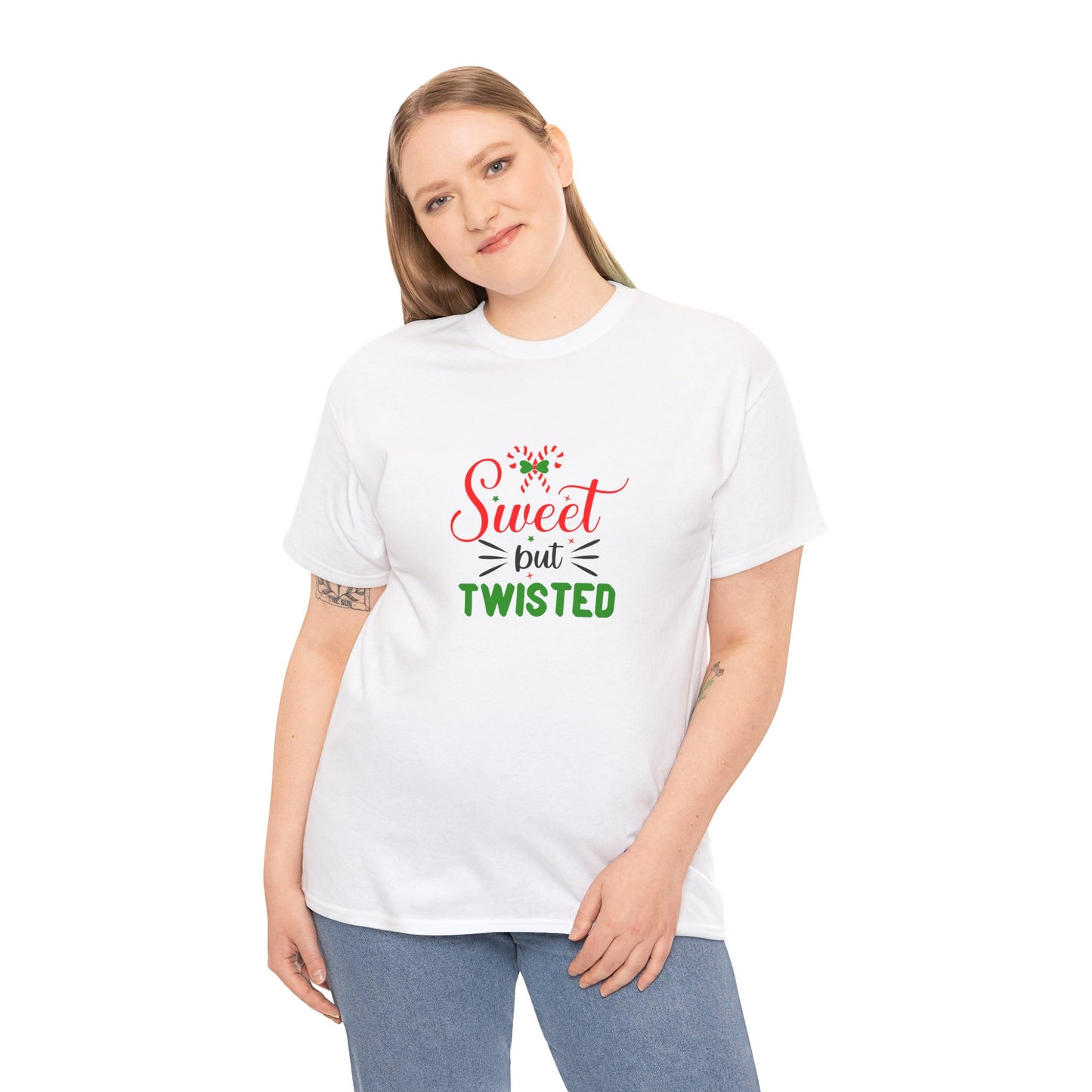 Sweet But Twisted - Unisex Heavy Cotton Tee - Size: S-5XL - Christmas Collection