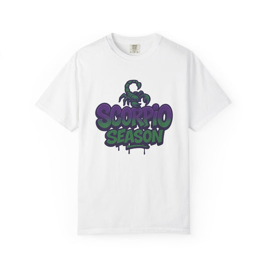 Scorpio Season Graphic T-Shirt, Stylish Scorpio Tee, Birthday Gift for Scorpio, Astrology Fan Apparel, Casual October T-Shirt