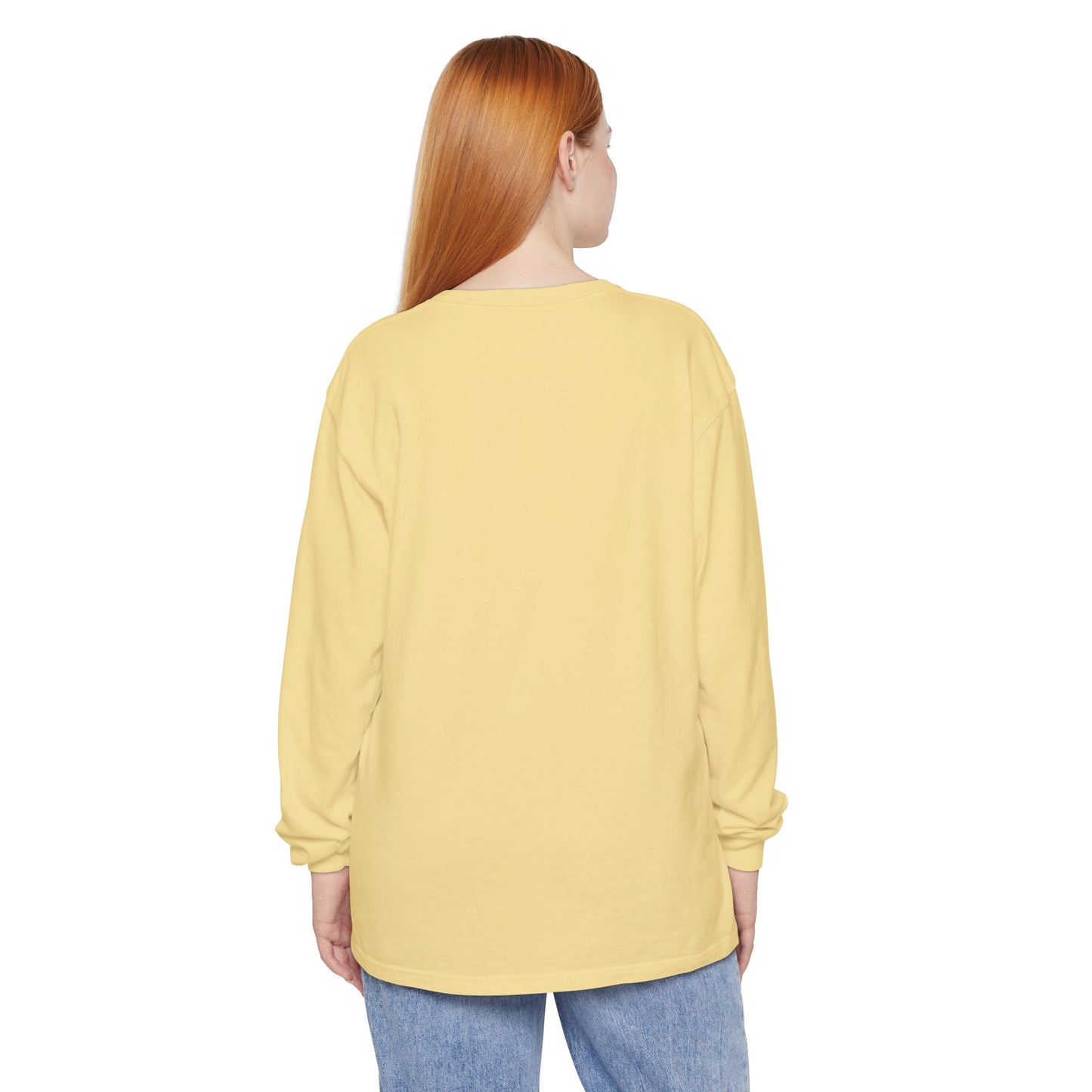 Boojee Ghost Long Sleeve Graphic T-shirt | Cozy Fall Aesthetic Tee - Size: S-3XL