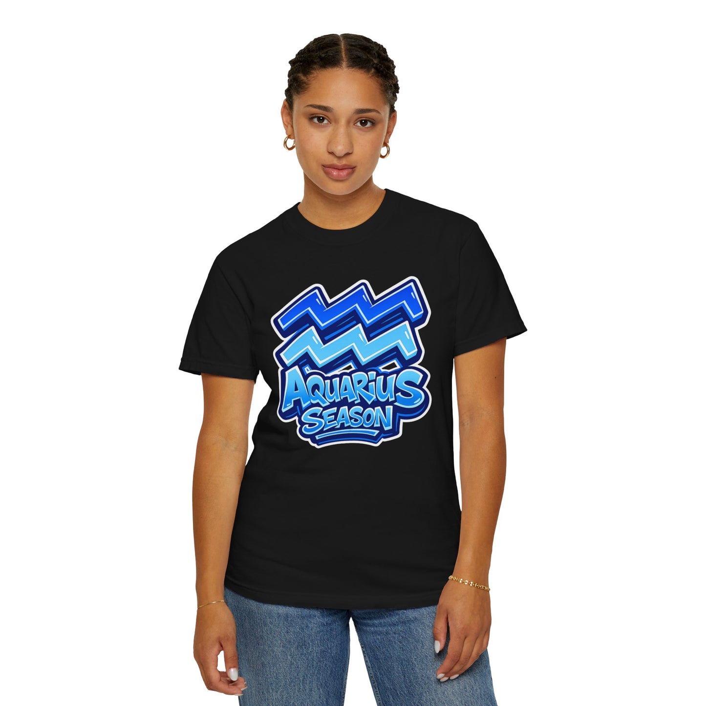 Aquarius Season T-Shirt - Zodiac Graphic Tee - Size: S-4XL