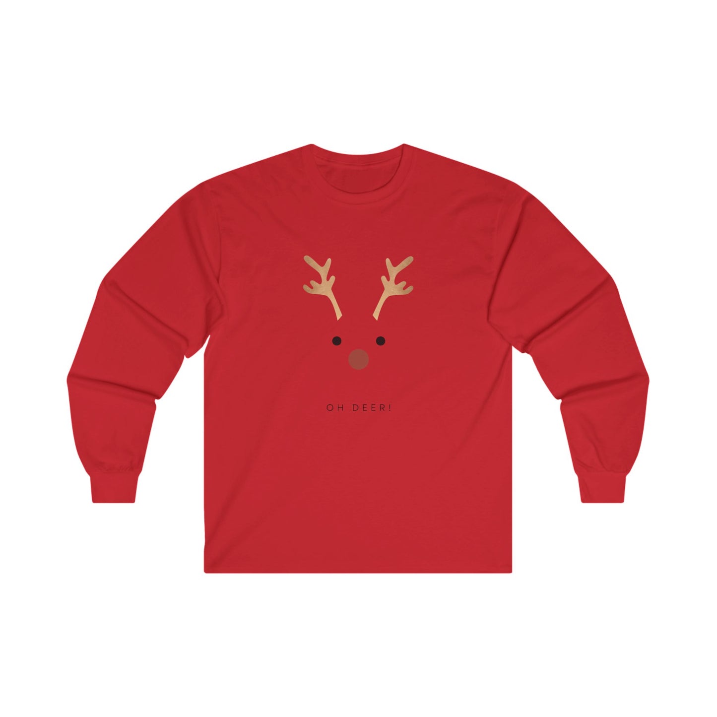 Oh Deer! - Unisex Ultra Cotton Long Sleeve Tee - Size: S-5XL - Christmas Collection