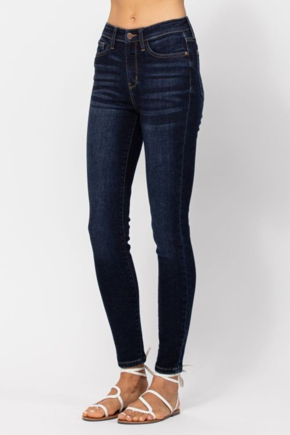 Judy Blue - High Waist Handsand Skinny Jeans - Size: 0-24W