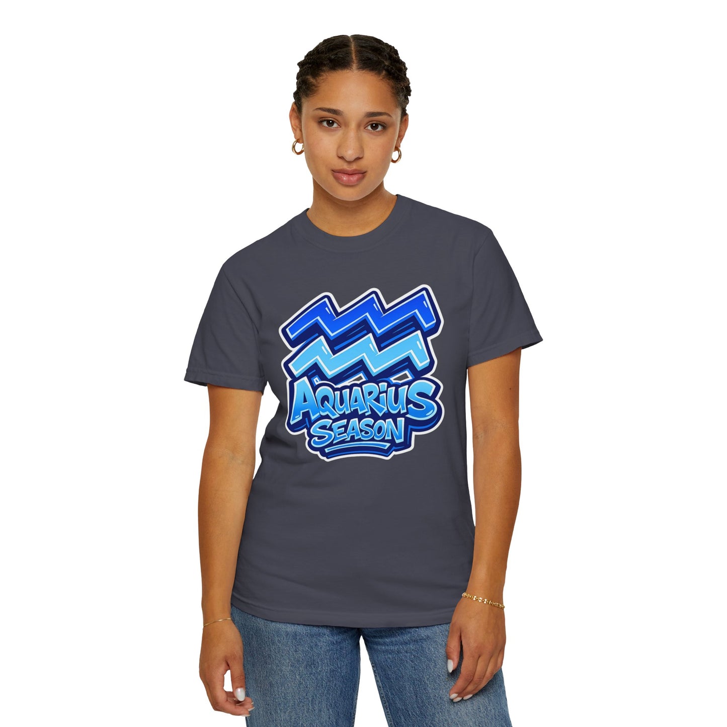 Aquarius Season T-Shirt - Zodiac Graphic Tee - Size: S-4XL