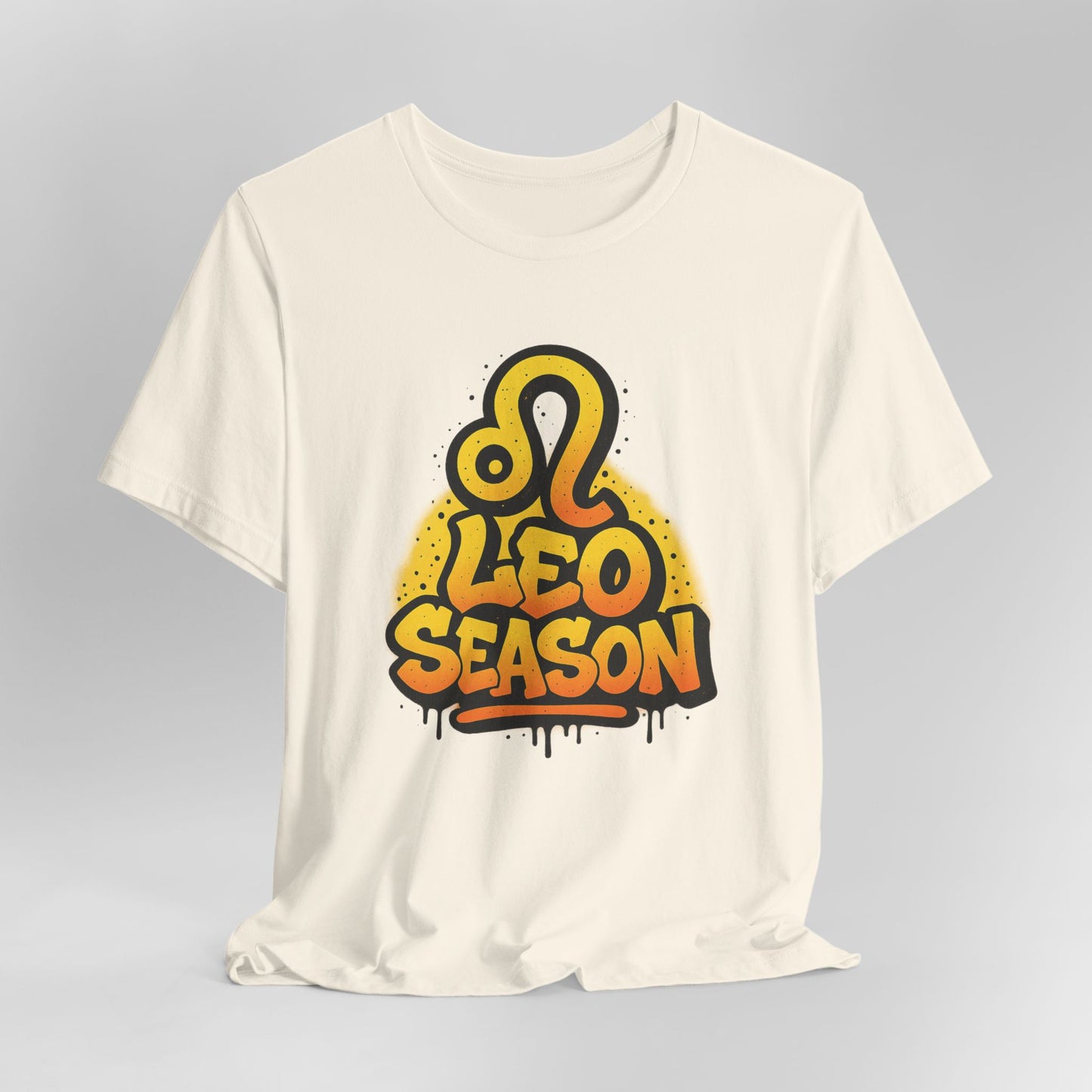Leo Season Graffiti Graphic Tee – Bold Zodiac T-Shirt in Multiple Colors & Sizes: XS-5XL