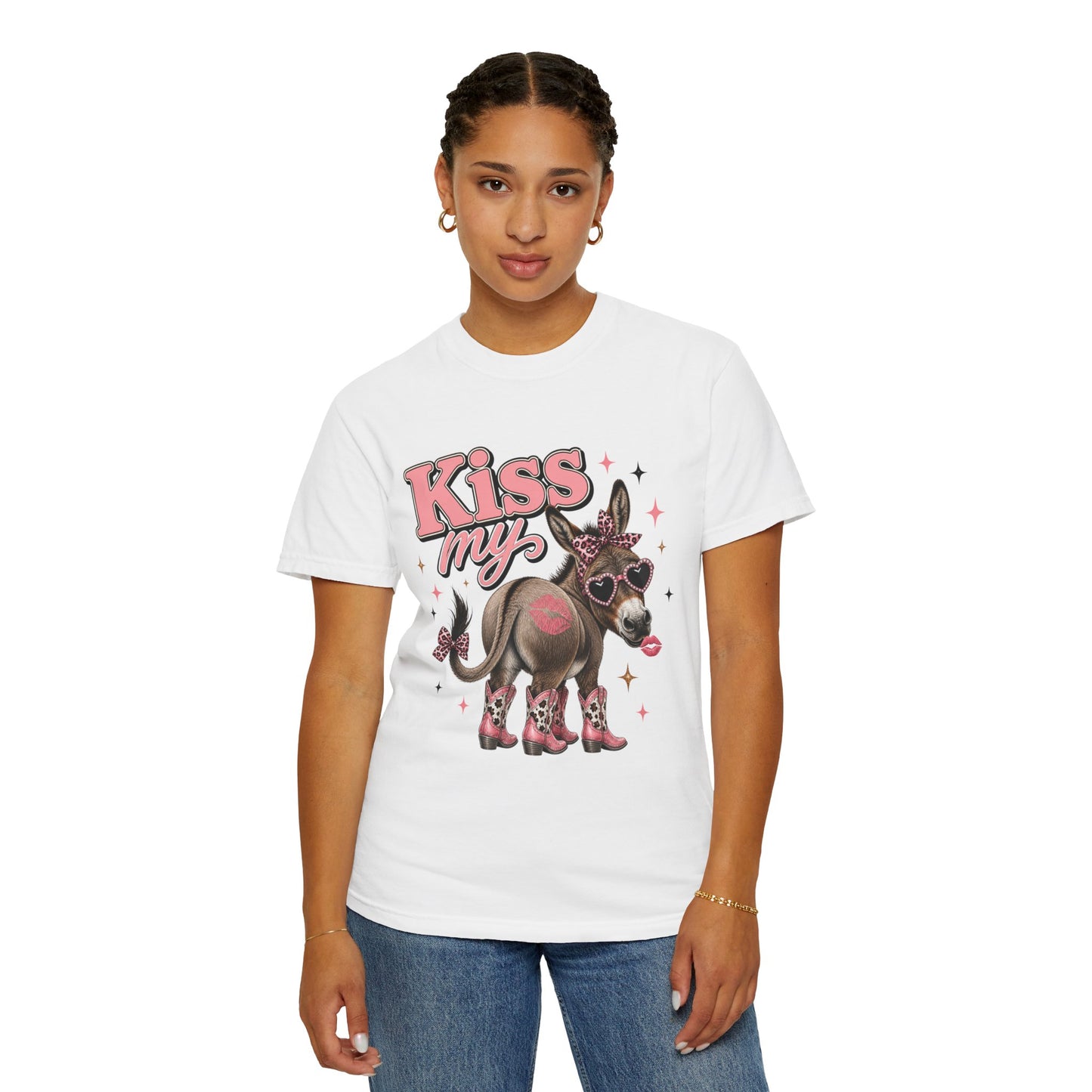Kiss My Donkey T‑Shirt — Retro Sassy Graphic Tee - Size: S-4XL