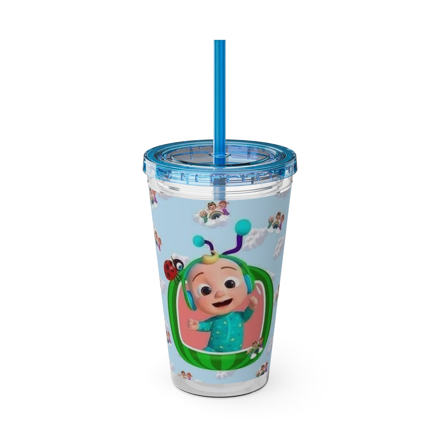 Kids Cocomelon Sunsplash Tumbler with Straw, 16oz