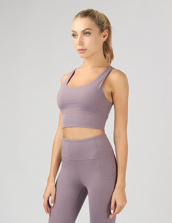 Strappy Back Active Crop Top