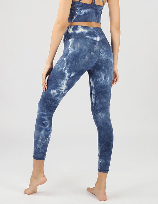 Tie-Dye Seamless High Waisted Leggings